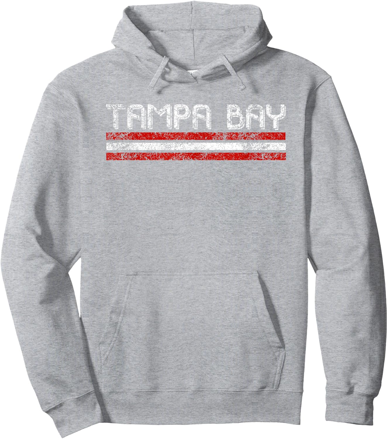 Tampa Bay Florida Retro Vintage Weathered Throwback Hoodie - Hoodie | Ash