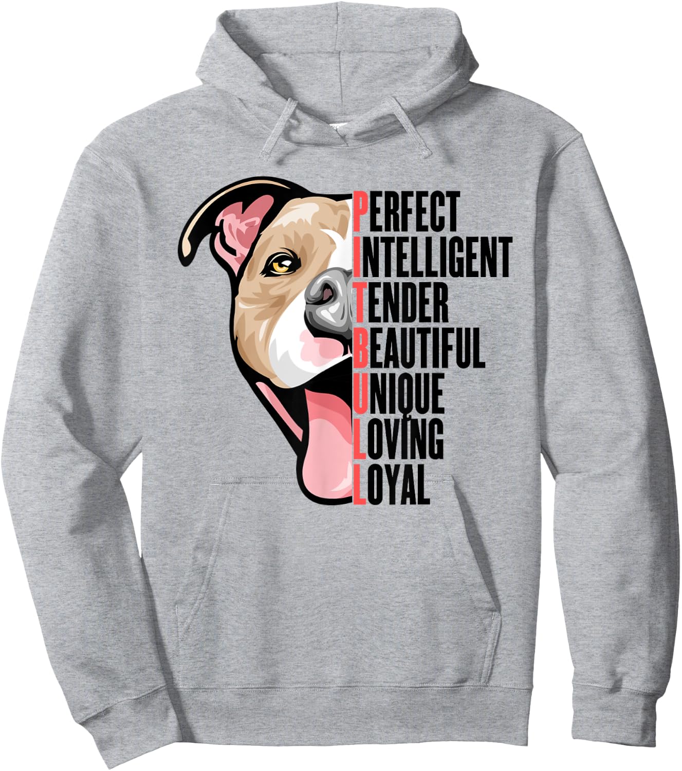 PABLO'S PAW PRINTS Pitbull Proud Pitbull Owners -Adults Kids Grey Small Hoodie - Hoodie | Ash
