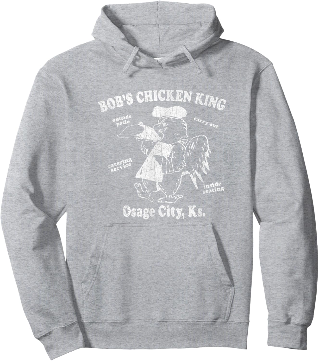 Bob's Chicken King Classic Design, Gift Hoodie - Hoodie | Ash