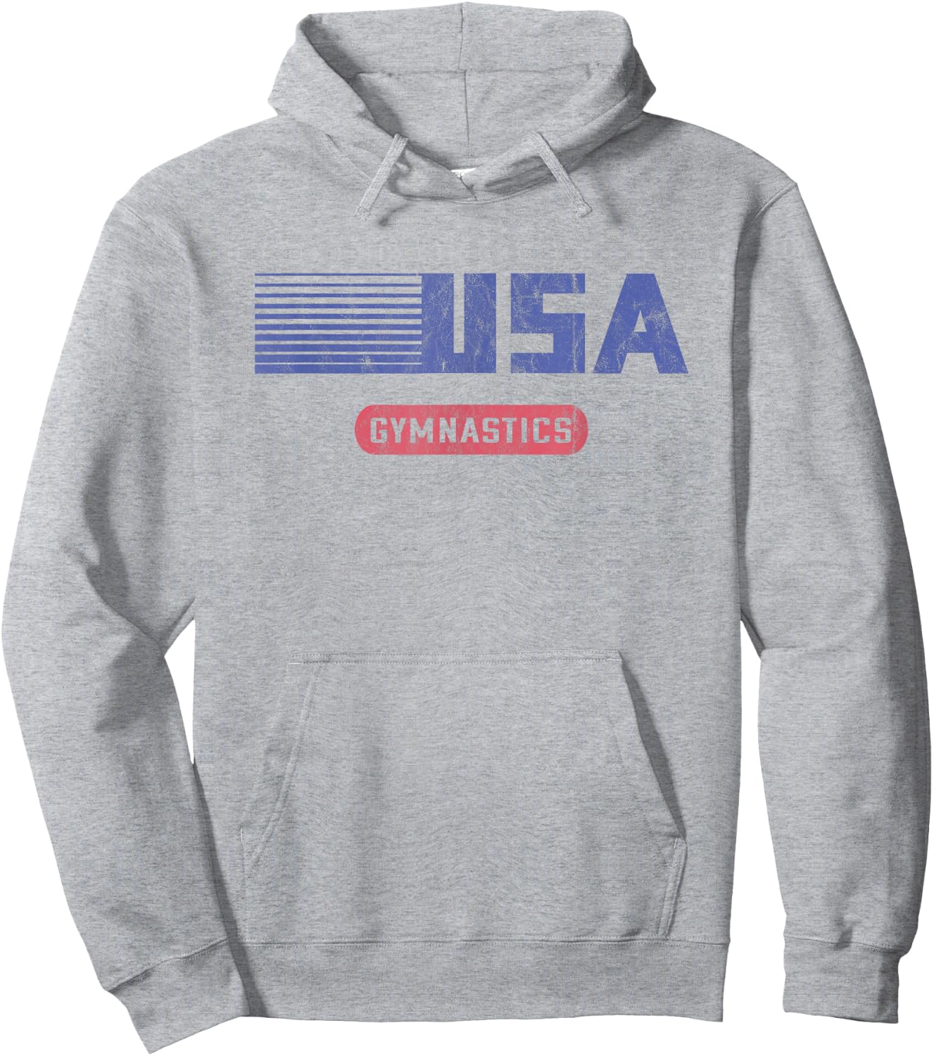 Retro USA 2020 Team American Gymnastics Vintage Hoodie - Hoodie | Ash