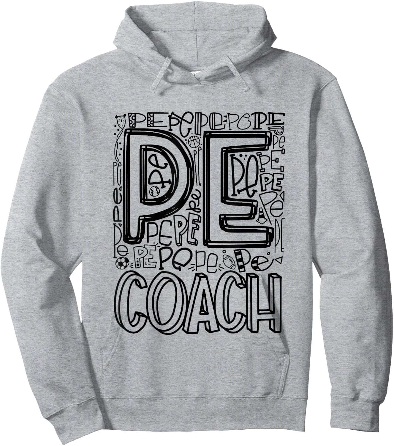 PE Physical Education Teacher PE Coach Hoodie - Hoodie | Ash