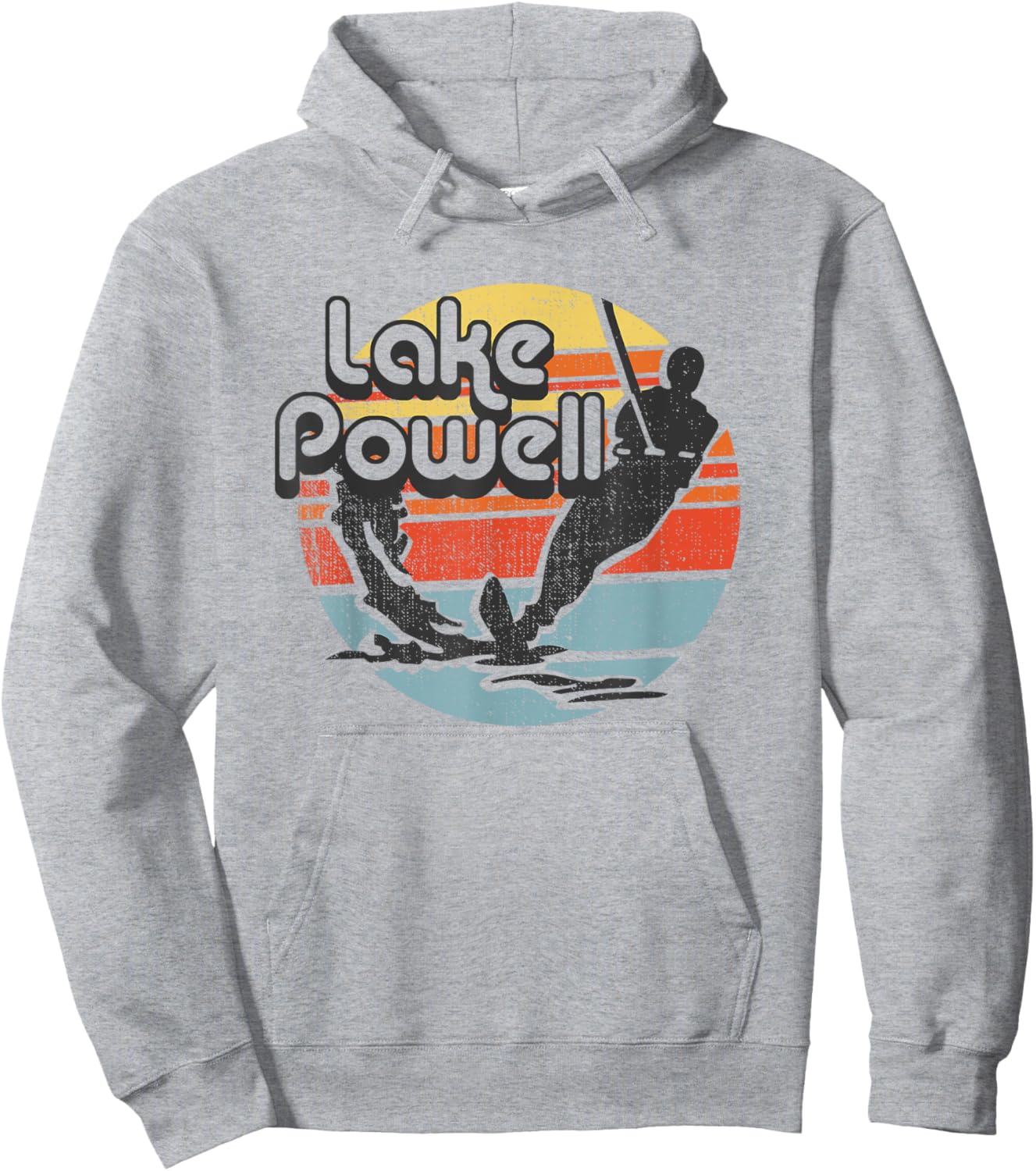 Lake Powell Arizona water skiing retro vintage Gift Hoodie - Hoodie | Ash