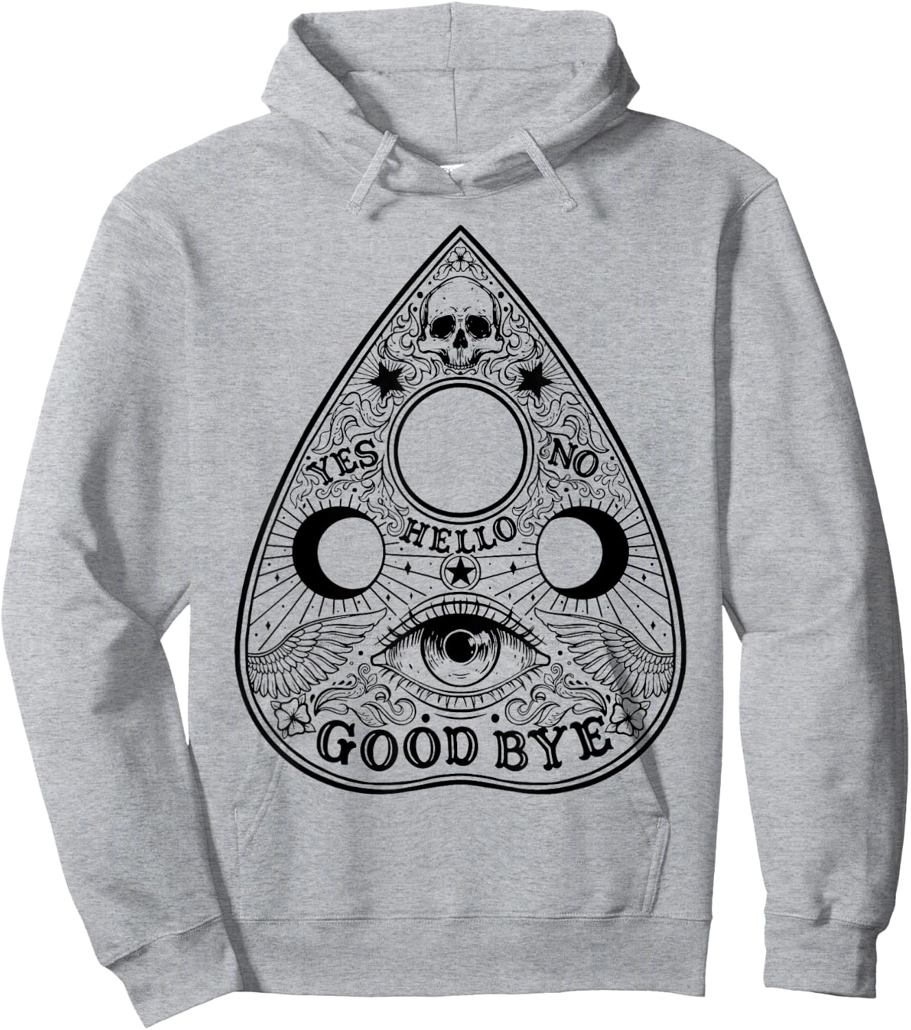 Ouija Board Planchette Gothic Paranormal Halloween Costume Hoodie - Hoodie | Ash