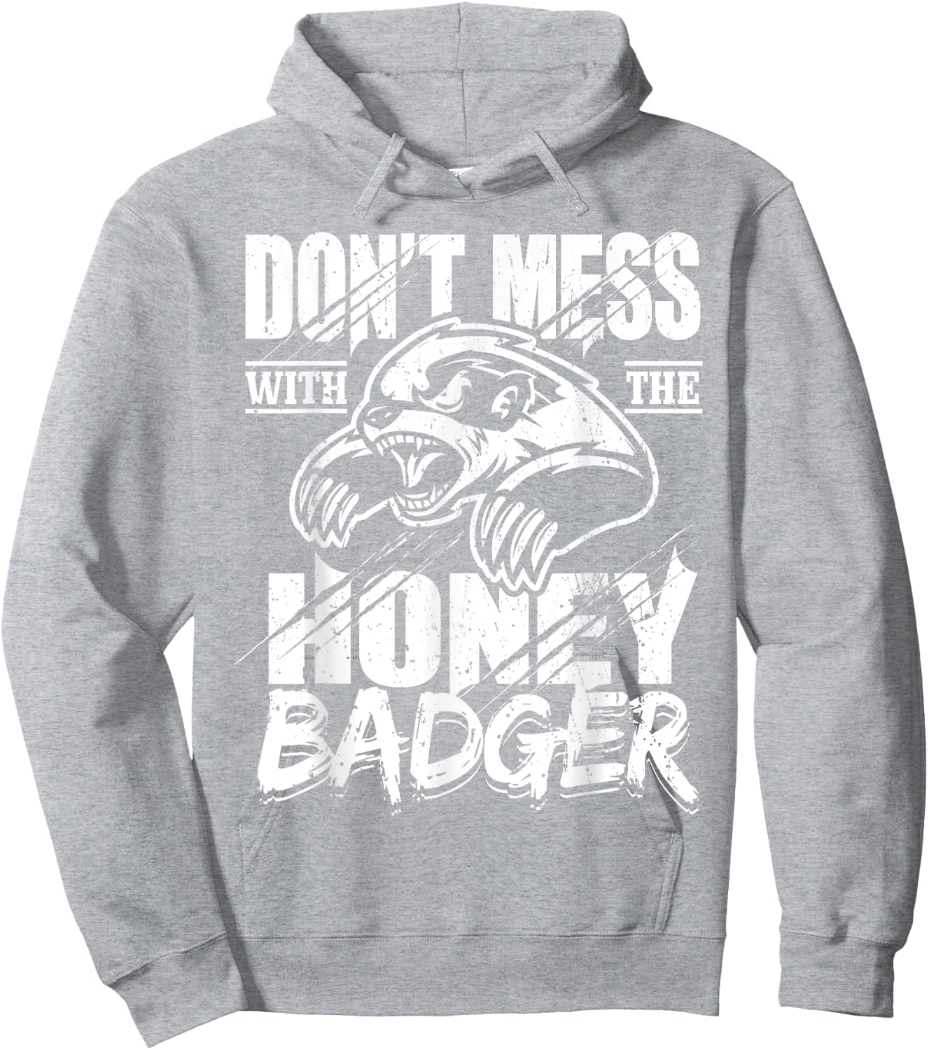 Don't Mess With The Honey Badger Angry Shirt - Fun Gift Hoodie - Hoodie | Ash