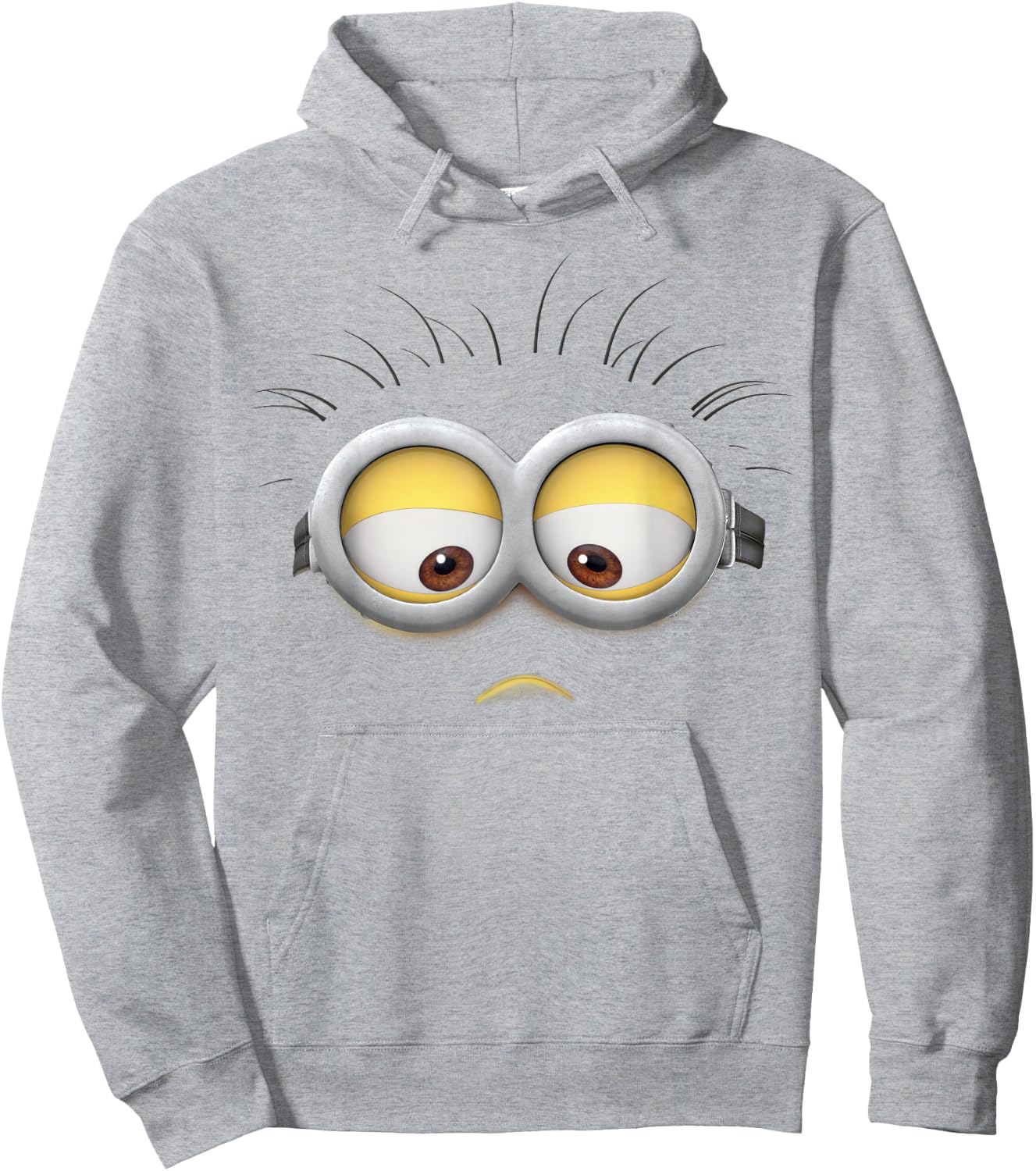 Despicable Me Minions Phil Sad Face Graphic Hoodie - Hoodie | Ash