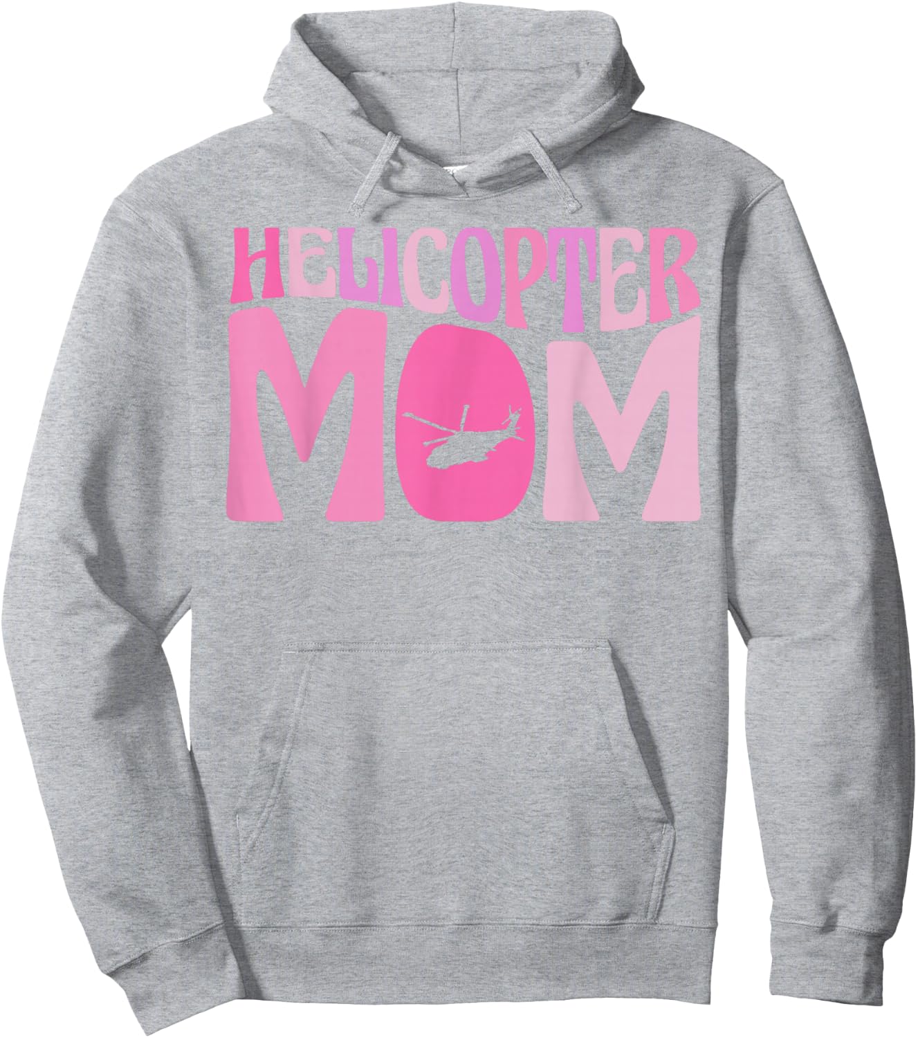 Helicopter Parents Funny Women Pilot Helicopter Mom Hoodie - Hoodie | Ash
