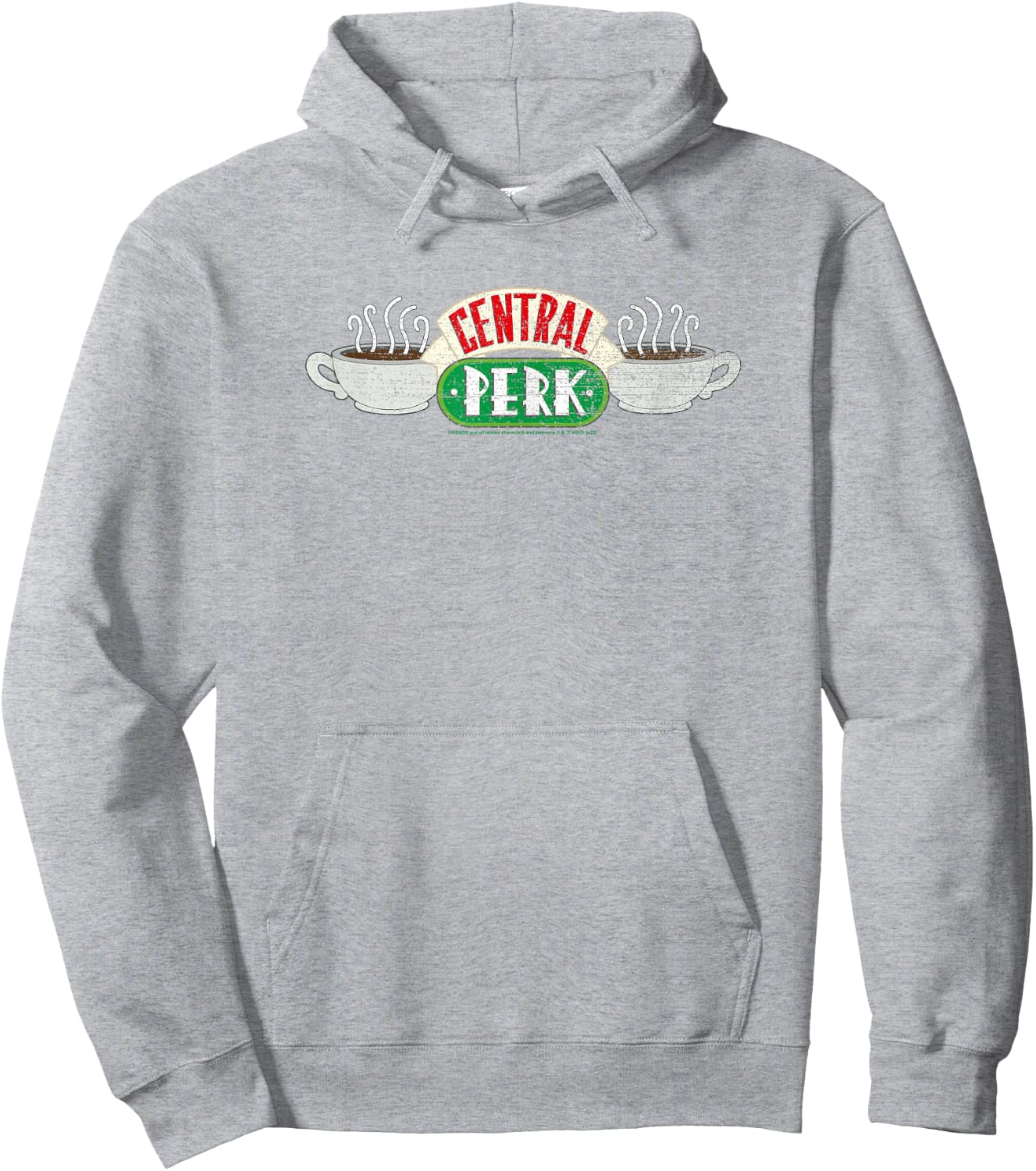 Friends Vintage Central Perk on White Hoodie - Hoodie | Ash