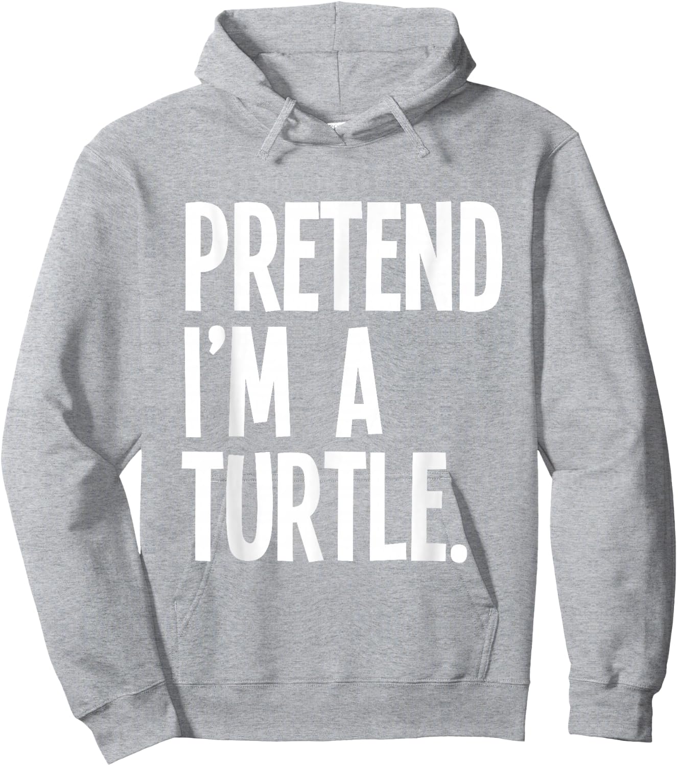 Pretend I'm A Turtle Funny Halloween Party Costume Hoodie - Hoodie | Ash