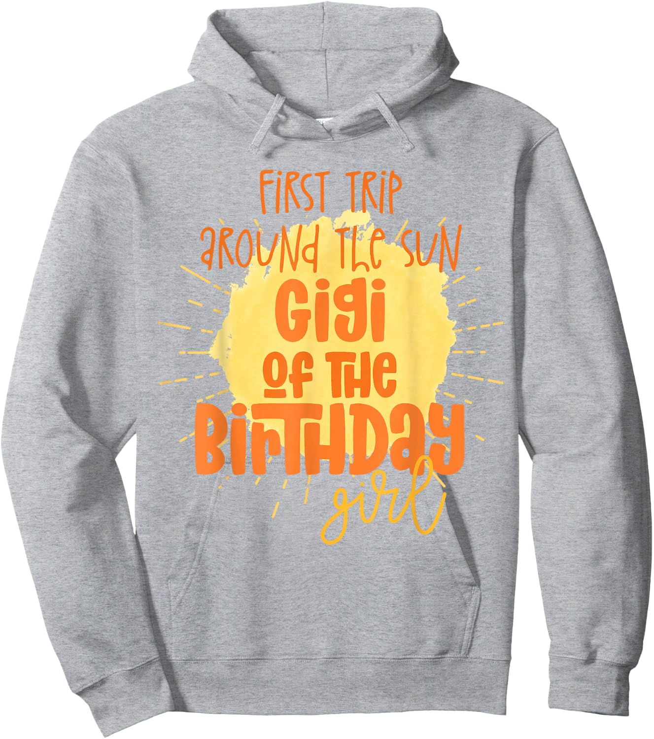 Gigi Birthday Girl First Trip Around the Sun Galaxy Party Hoodie - Hoodie | Ash
