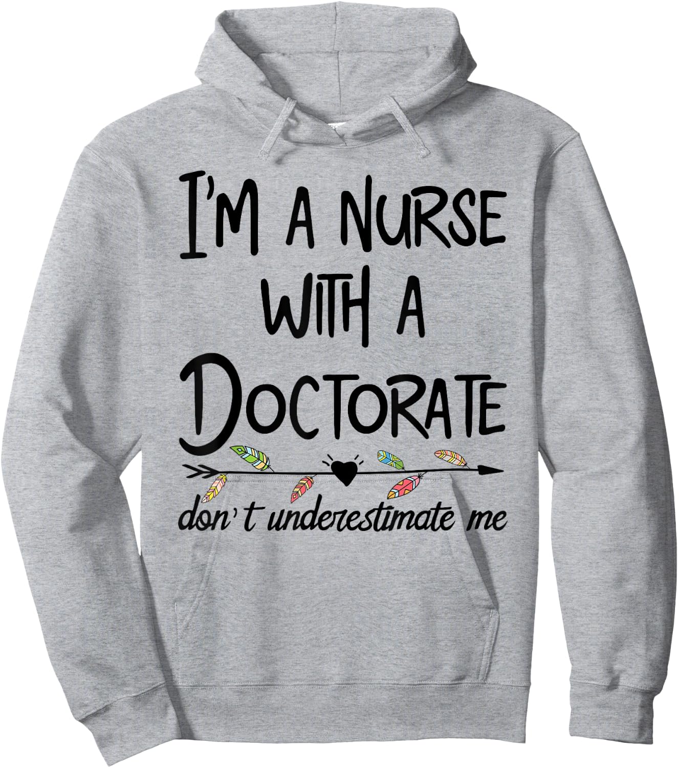 Nurse DNP PhD Doctorate Lady Woman Mother's Day Gift Mom Hoodie - Hoodie | Ash