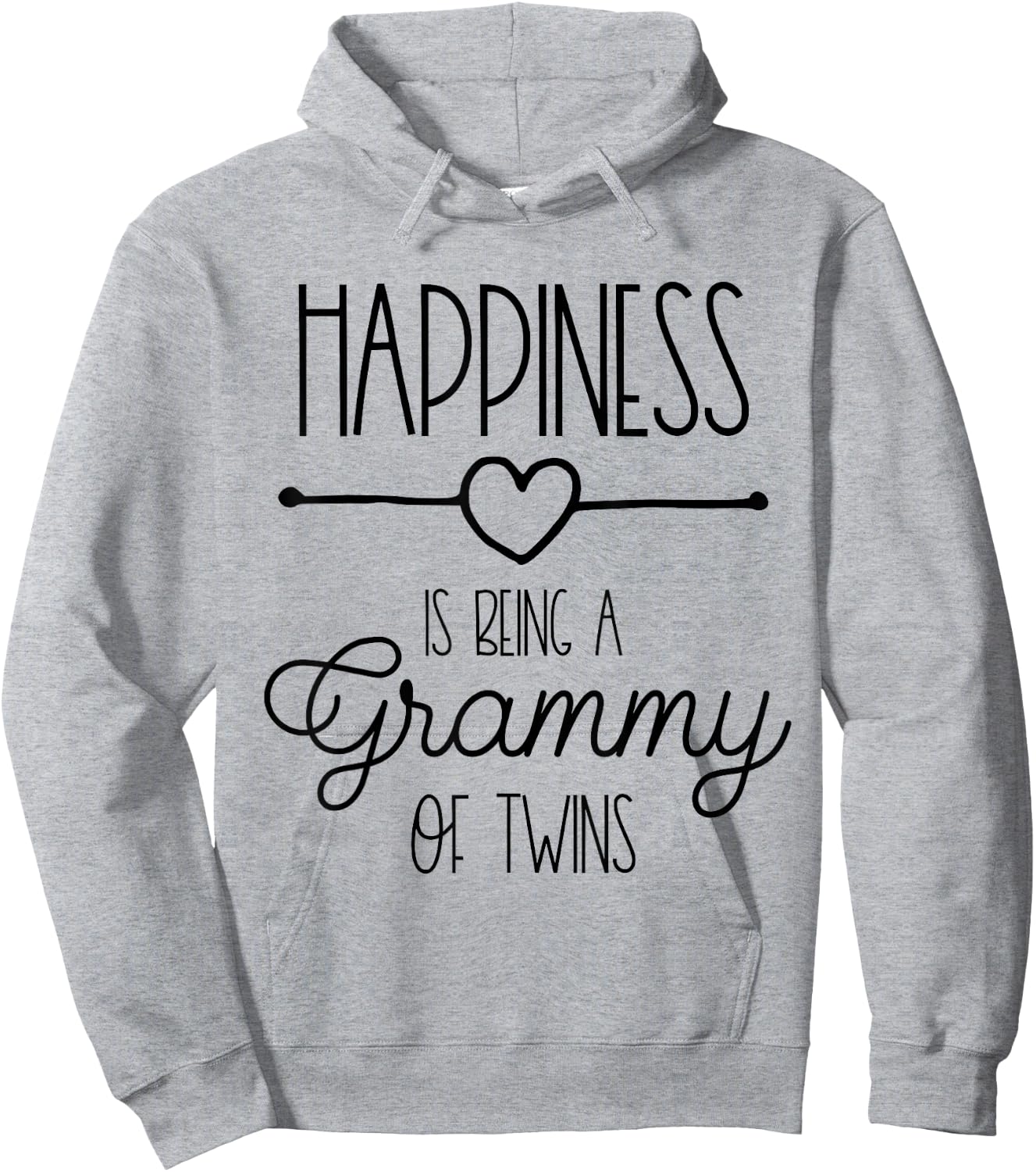 Happiness Is Being A Grammy To Be Grandma Twins Announcement Hoodie - Hoodie | Ash