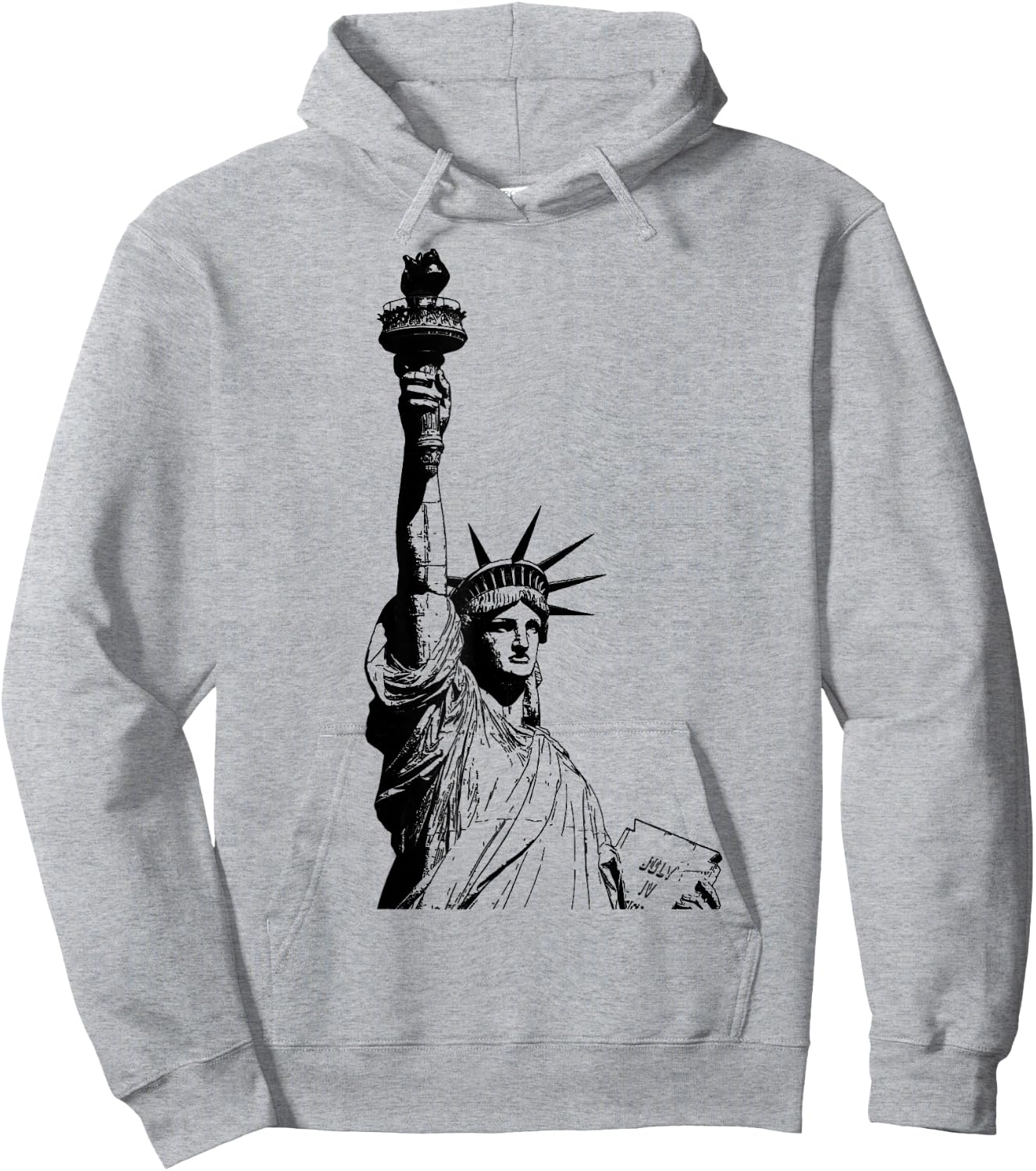 Statue Of Liberty Hoodie - Hoodie | Ash