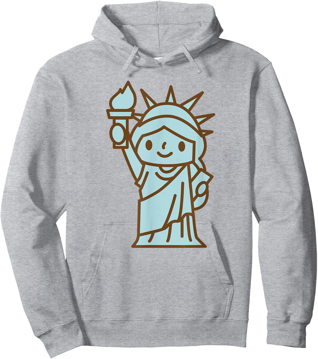 Liberty Statue I Love New York Girl Kids Hoodie - Hoodie | Ash