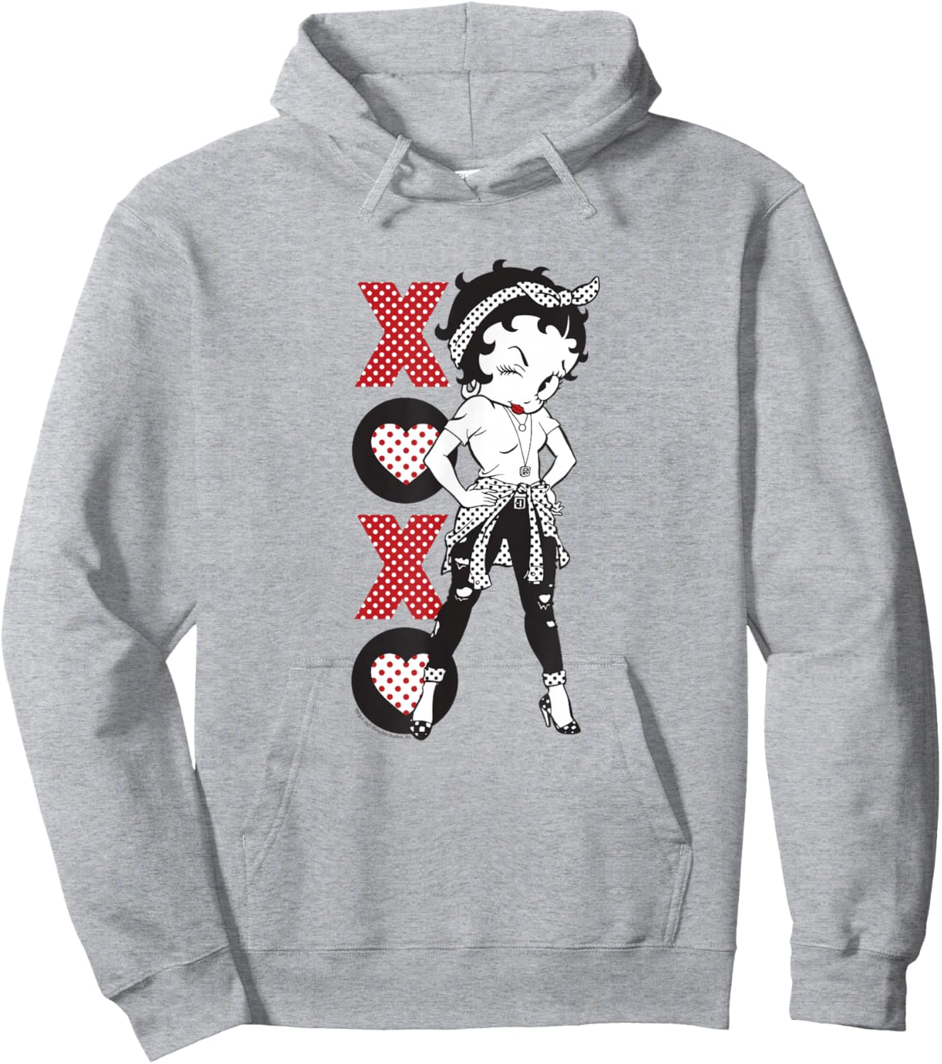Betty Boop Modern XOXO Hoodie - Hoodie | Ash