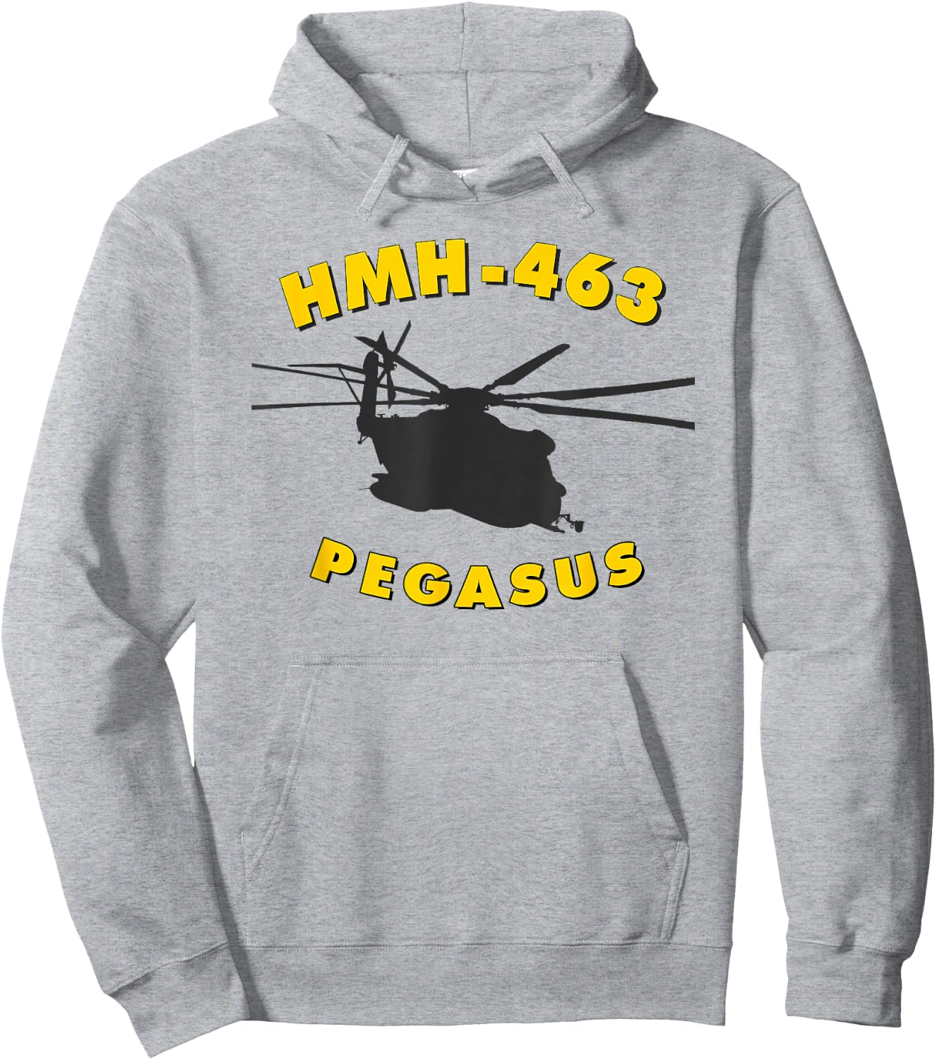 HMH-463 Pegasus CH-53 Super Stallion Helicopter Hoodie - Hoodie | Ash