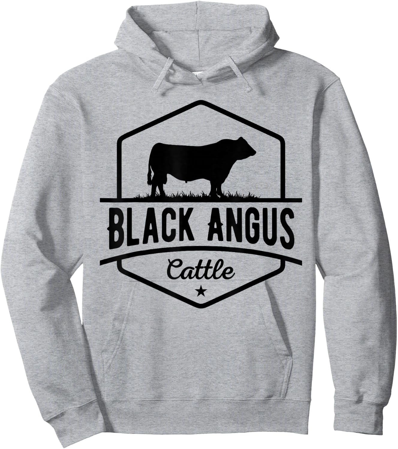 Cow Farmer - Black Angus Cattle Hoodie - Hoodie | Ash