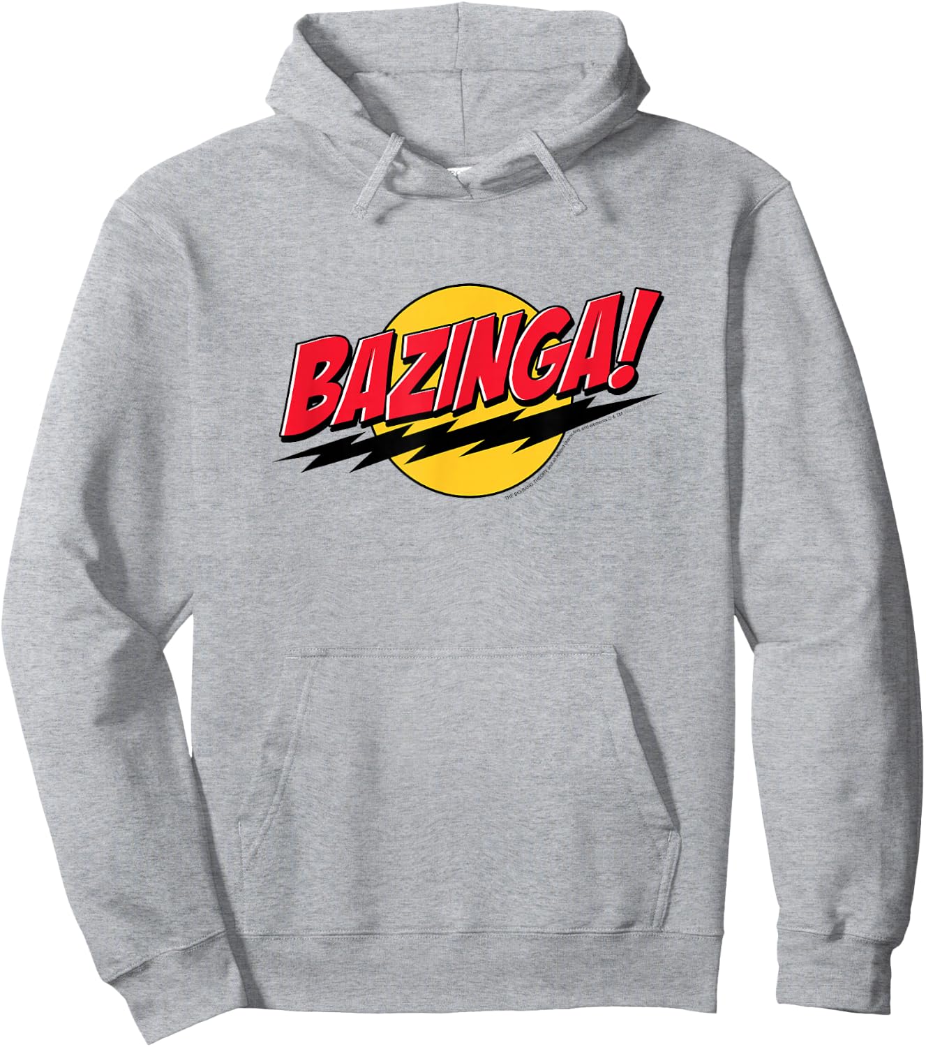 The Big Bang Theory Bazinga! Round Logo TV Show Hoodie - Hoodie | Ash