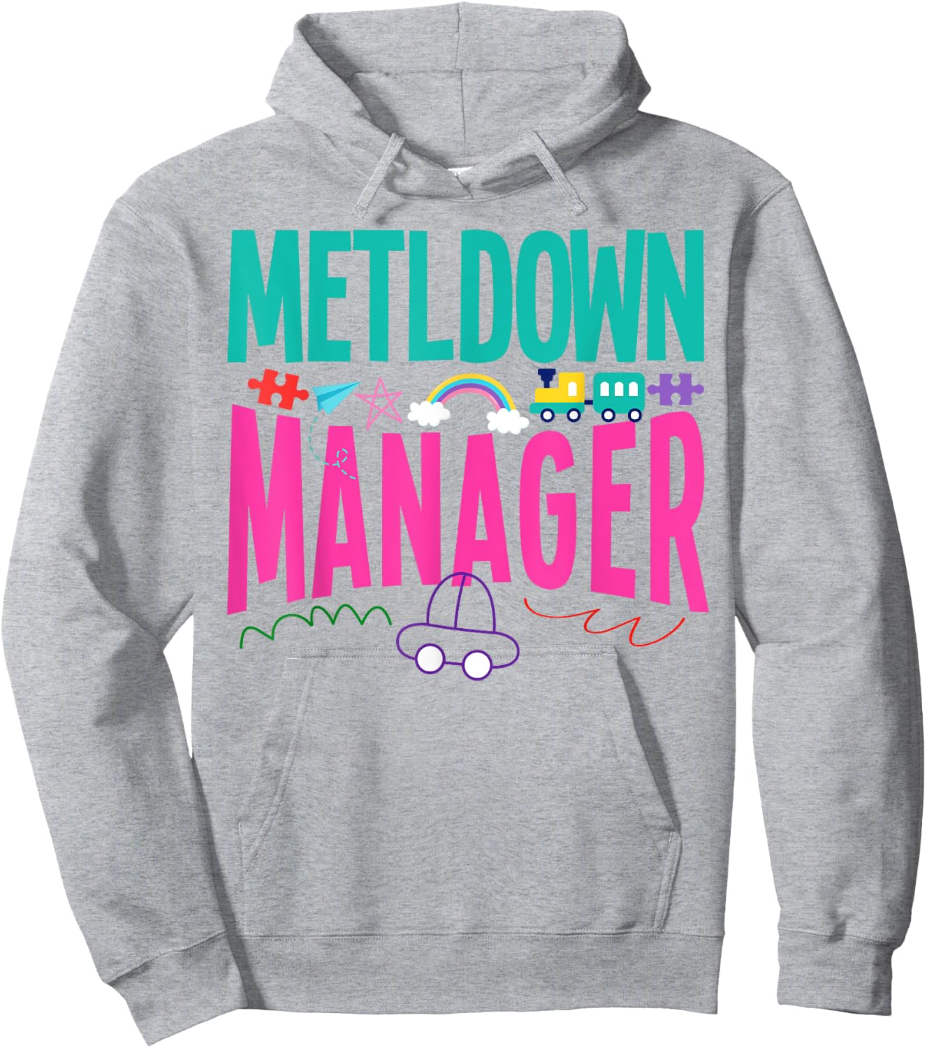 Childcare Daycare Provider Teacher Babysitter Meltdown Hoodie - Hoodie | Ash