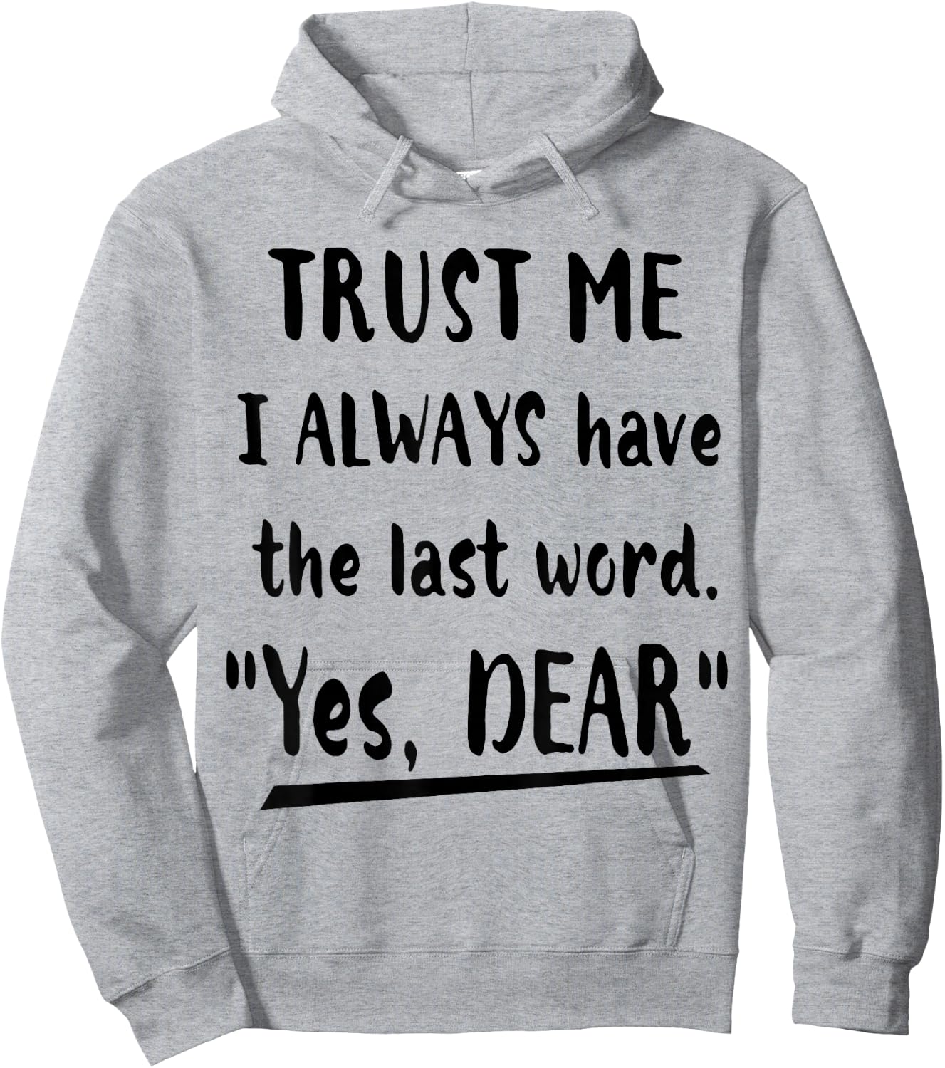 Funny Matching Couple Shirts His and Her "Yes,Dear" Hoodie - Hoodie | Ash