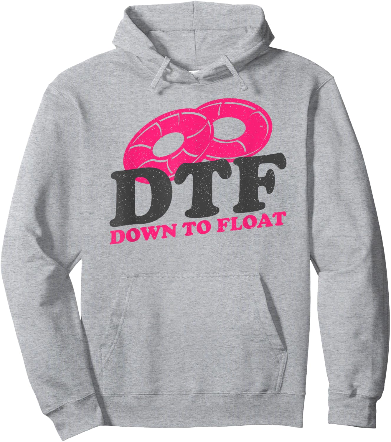 Funny River Tubing Down To Float Summer Float Trip Hoodie - Hoodie | Ash