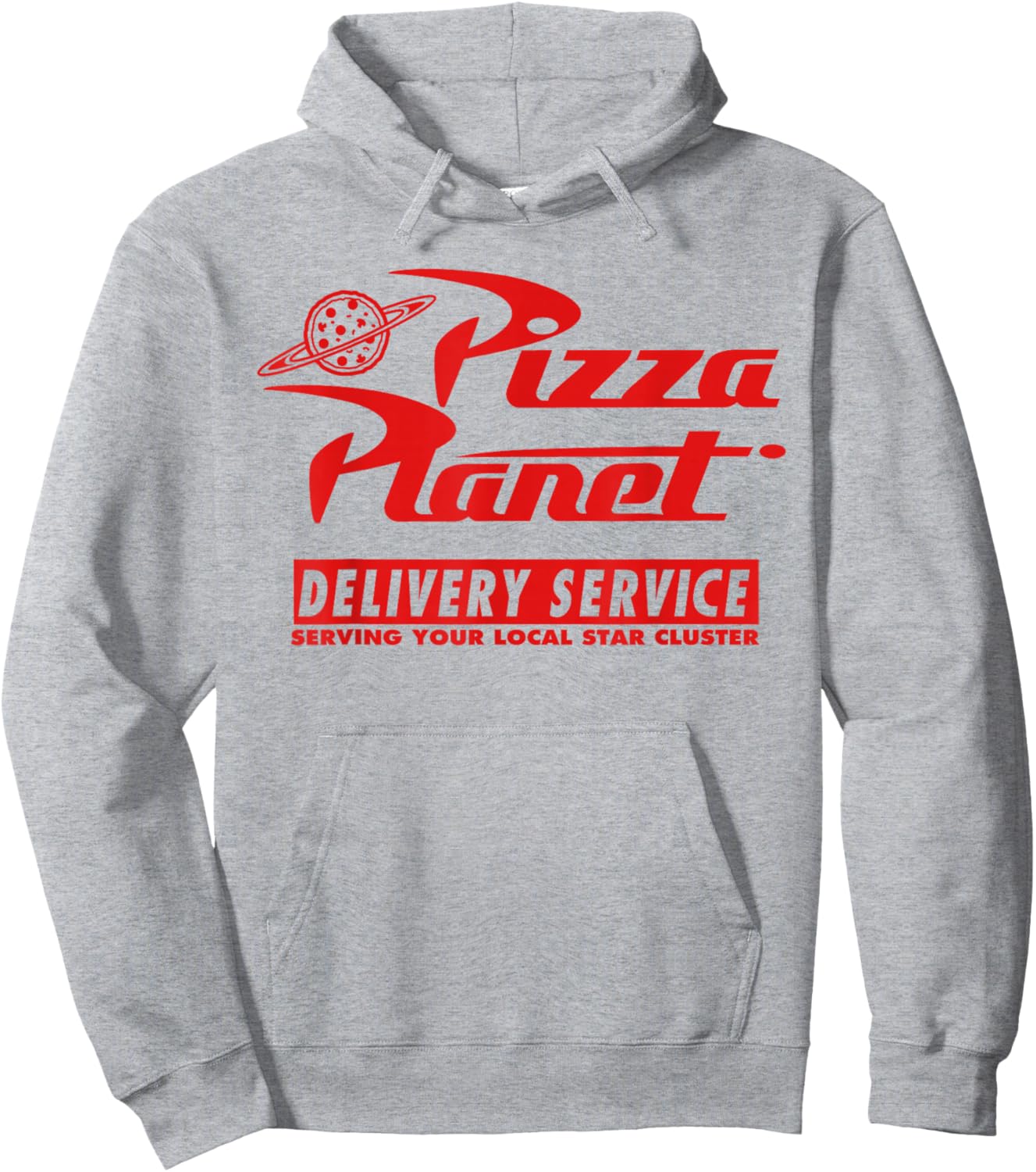Disney Pixar Toy Story Pizza Planet Delivery Service White Hoodie - Hoodie | Ash