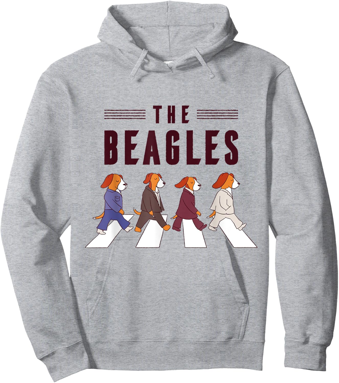 Music Piano Beagle Puppy Dog Men Women Hoodie - Hoodie | Ash