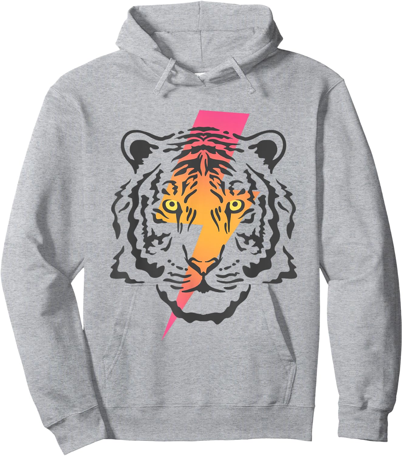 Vintage Tiger Bolt of Lightning Chinese New Year of Tiger Hoodie - Hoodie | Ash
