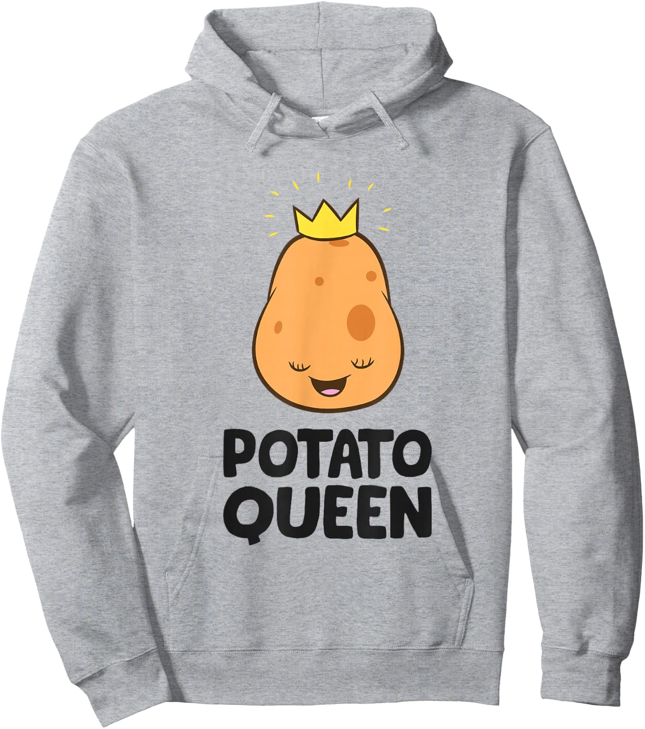 Potato Queen Love Potatoes Hoodie - Hoodie | Ash