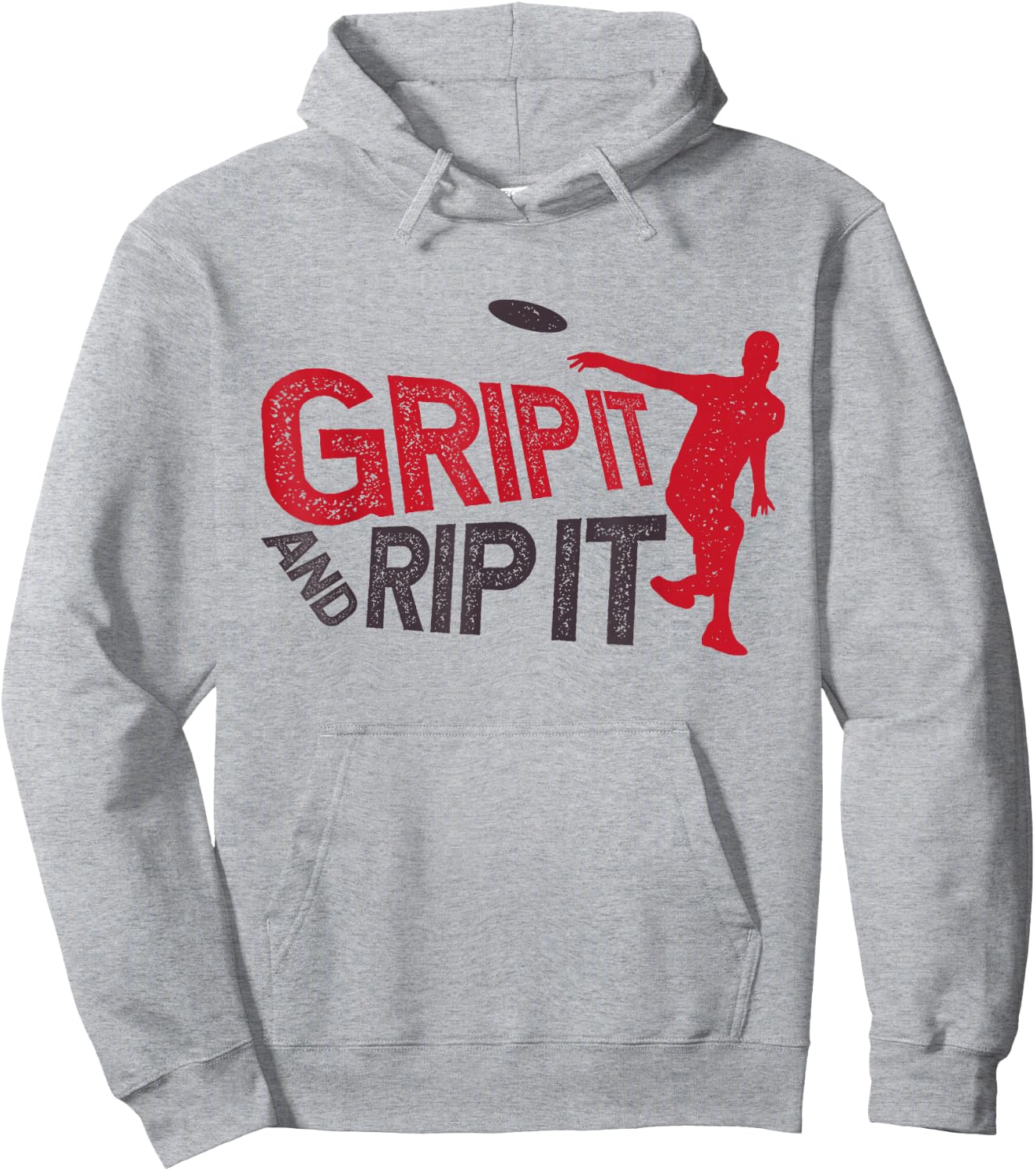 Grip It And Rip It Funny Frisbee Sport Team Player Disc Golf Hoodie - Hoodie | Ash