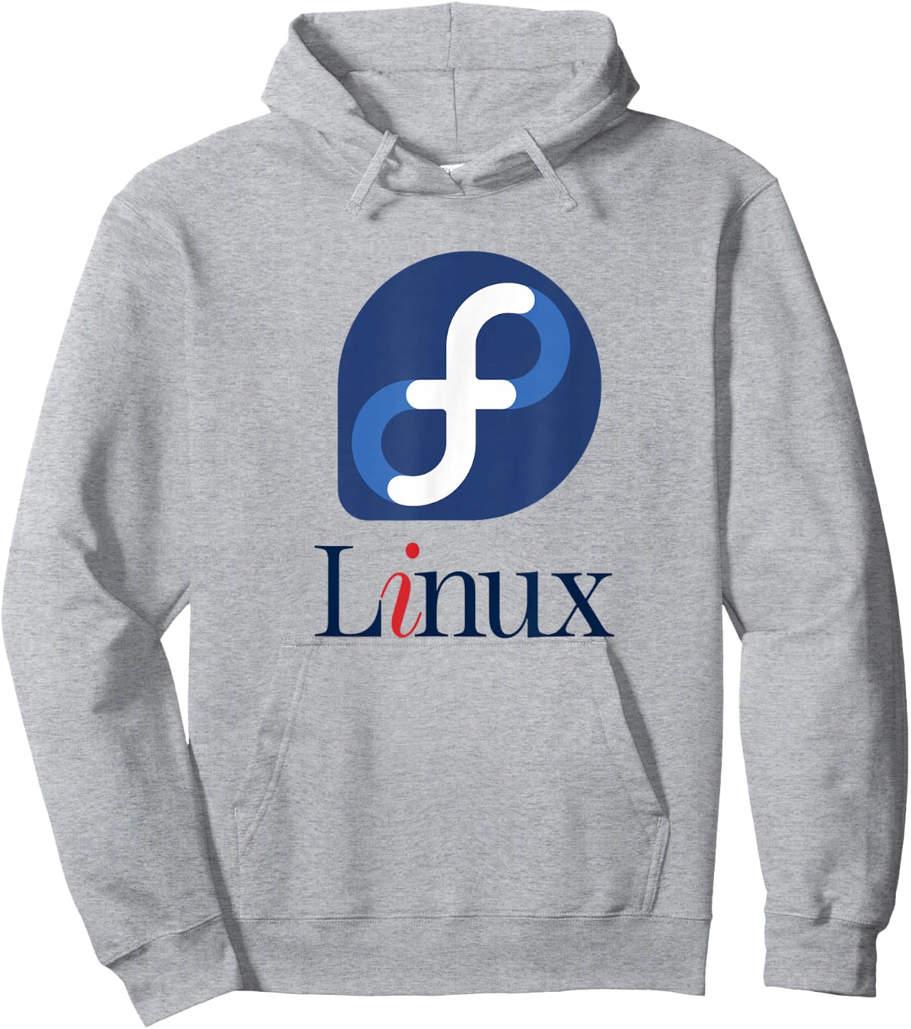 Linux Fedora w/ Big colorful Logo Open Source Os Hoodie - Hoodie | Ash