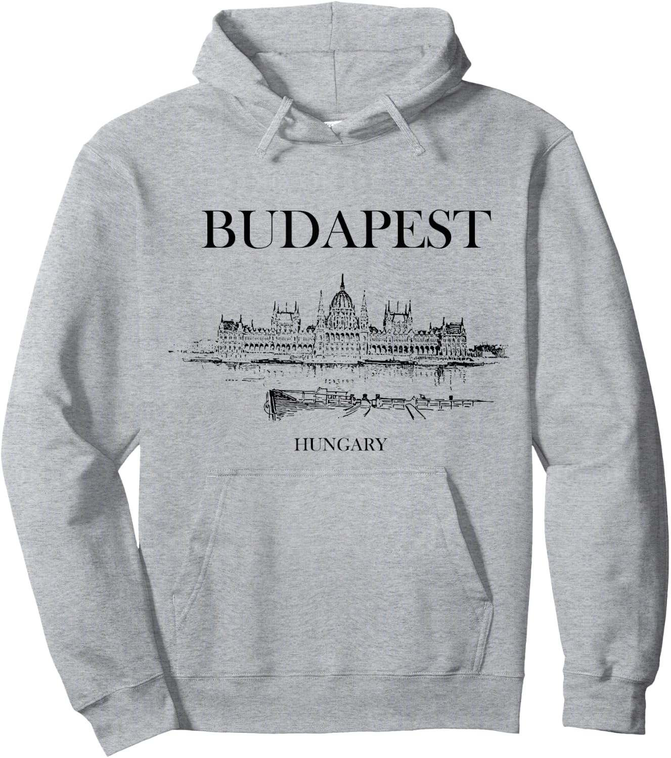 Budapest Hungary Vintage Souvenir Hoodie - Hoodie | Ash