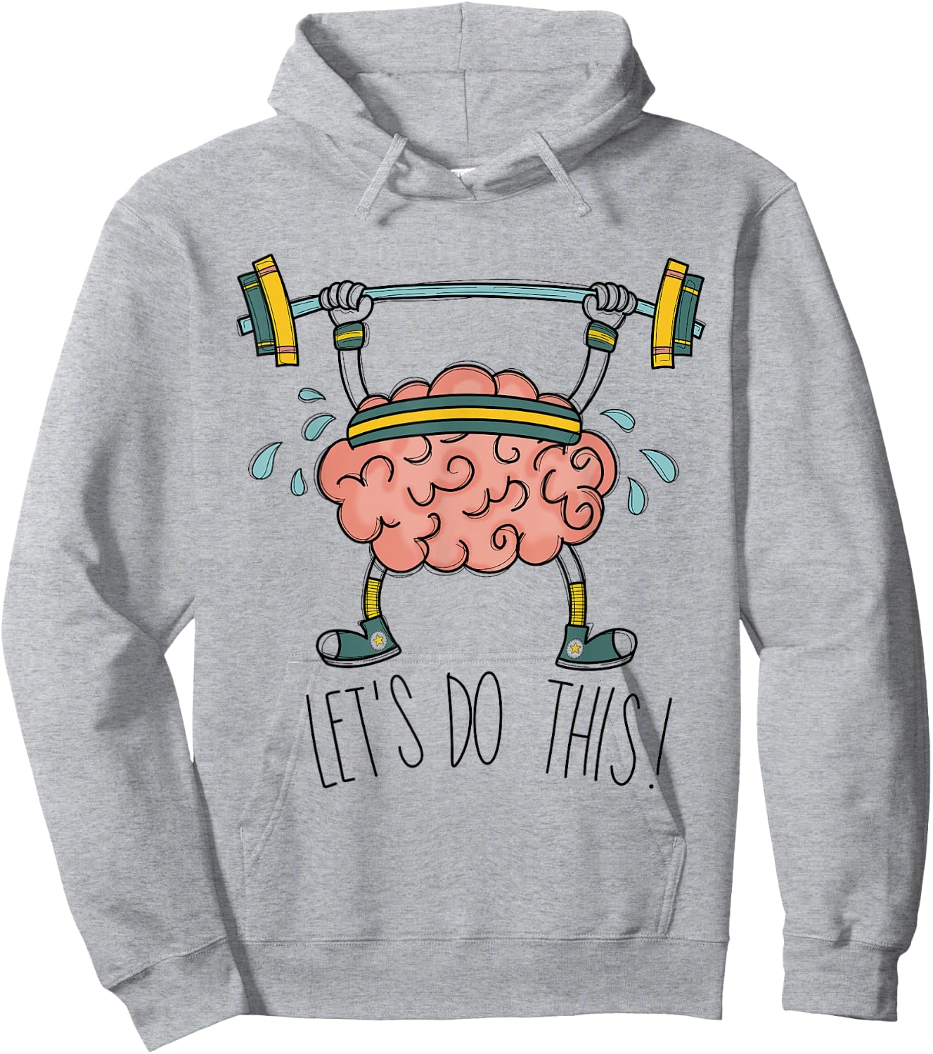 Brain Gym Brain Learning Brain Teacher Let's Do This Men Women Girls Kids Hoodie - Hoodie | Ash