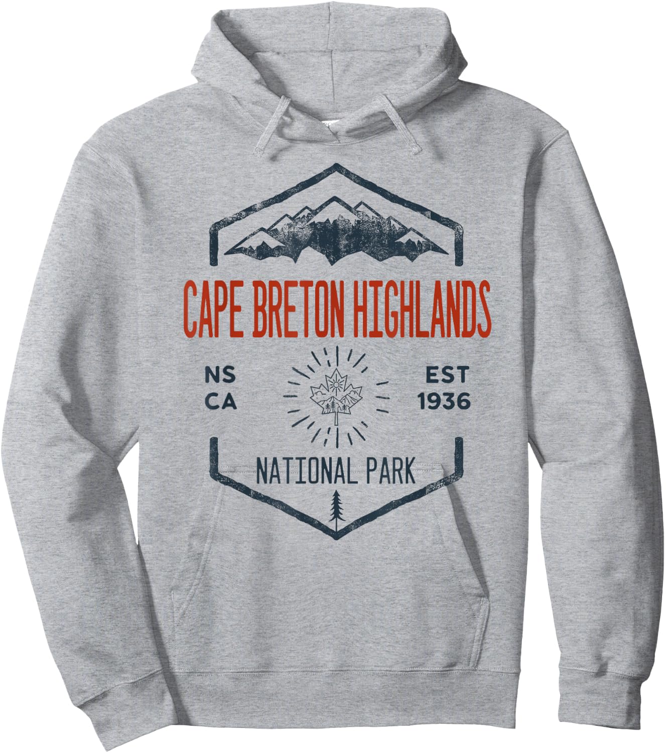 Cape Breton Highlands National Park Canada Vintage Hoodie - Hoodie | Ash