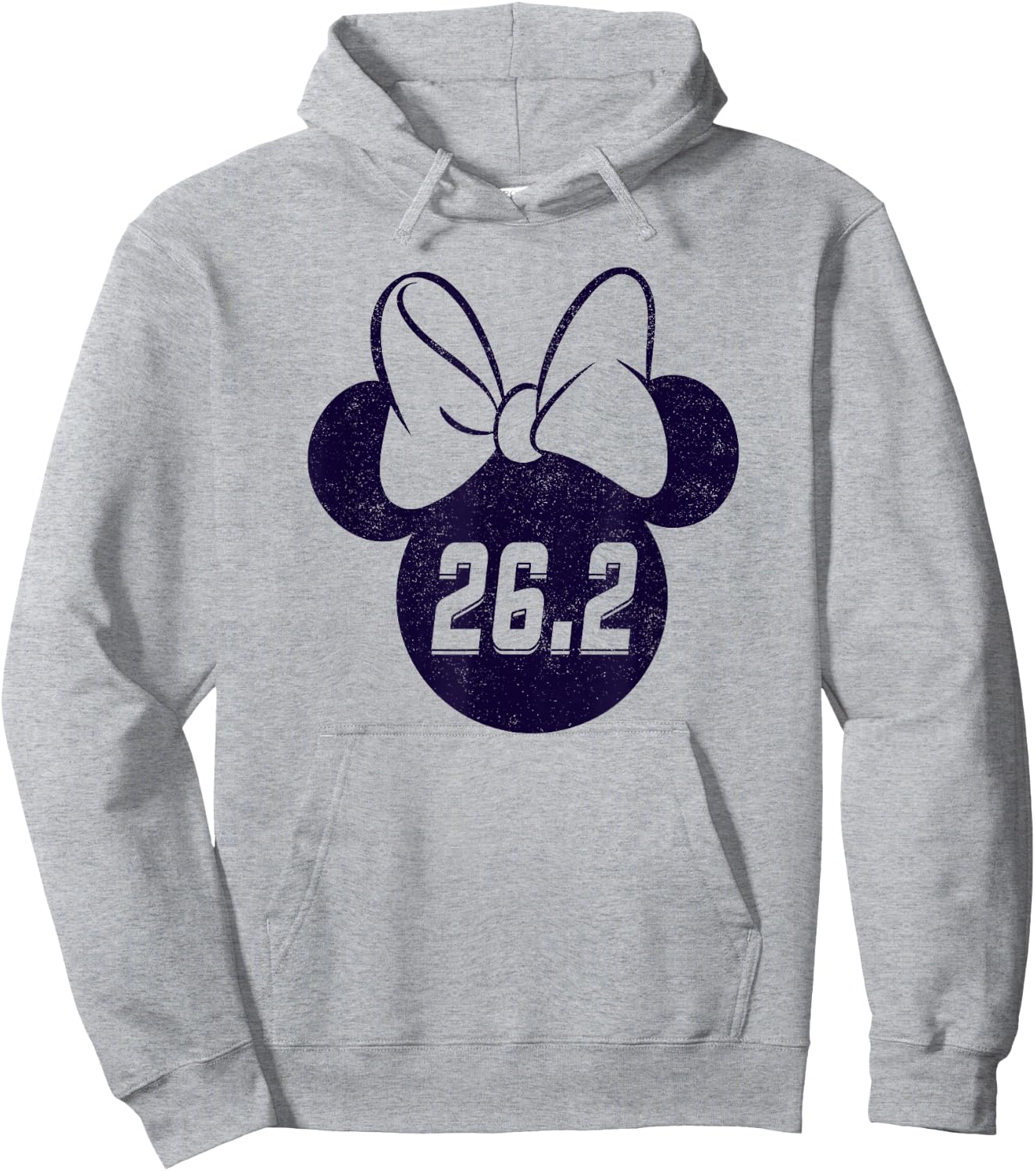 Disney Mickey And Friends Minnie Mouse Marathon 26.2 Logo Hoodie - Hoodie | Ash