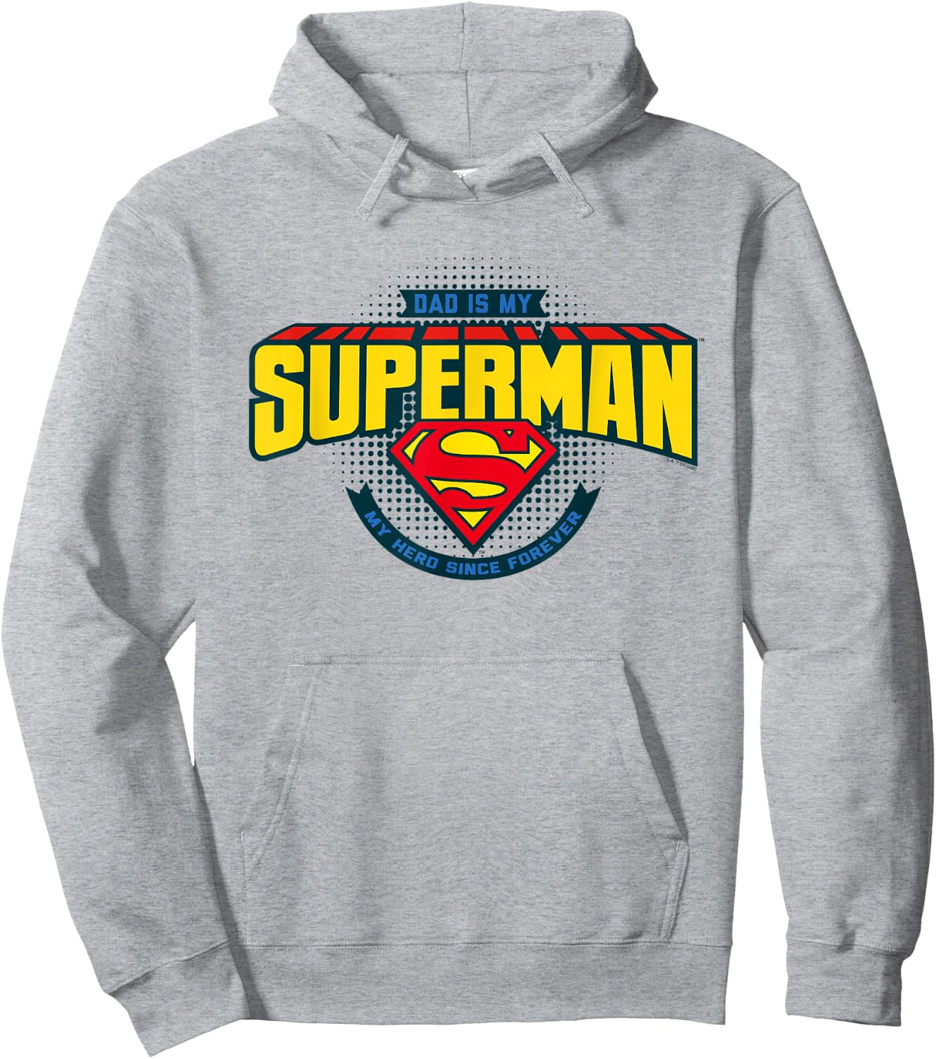 Superman Father's Day Dad Is My Hero Hoodie - Hoodie | Ash