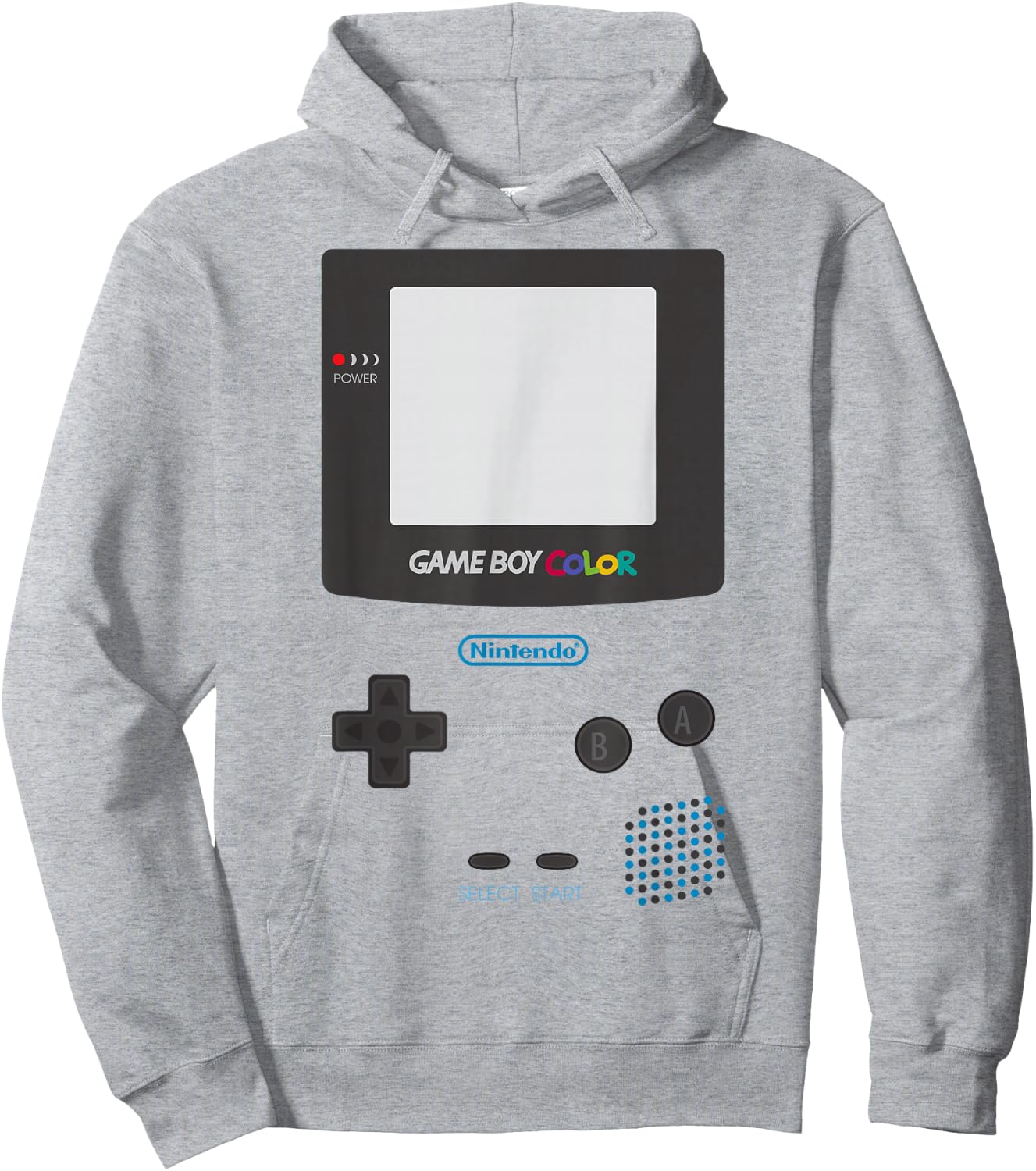 Nintendo Classic Gameboy Color Graphic Hoodie - Hoodie | Ash