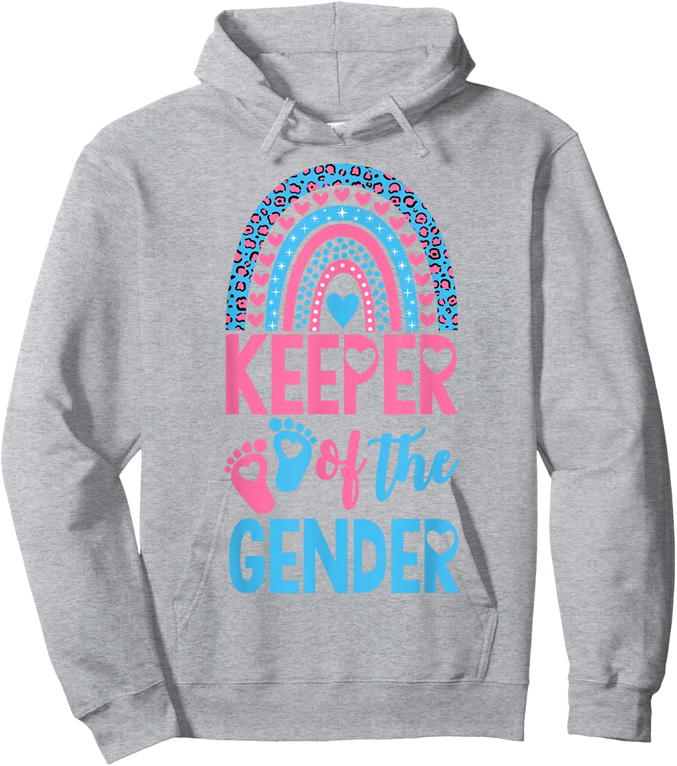 Gender Reveal Keeper of the Gender Boho Gender Reveal Hoodie - Hoodie | Ash