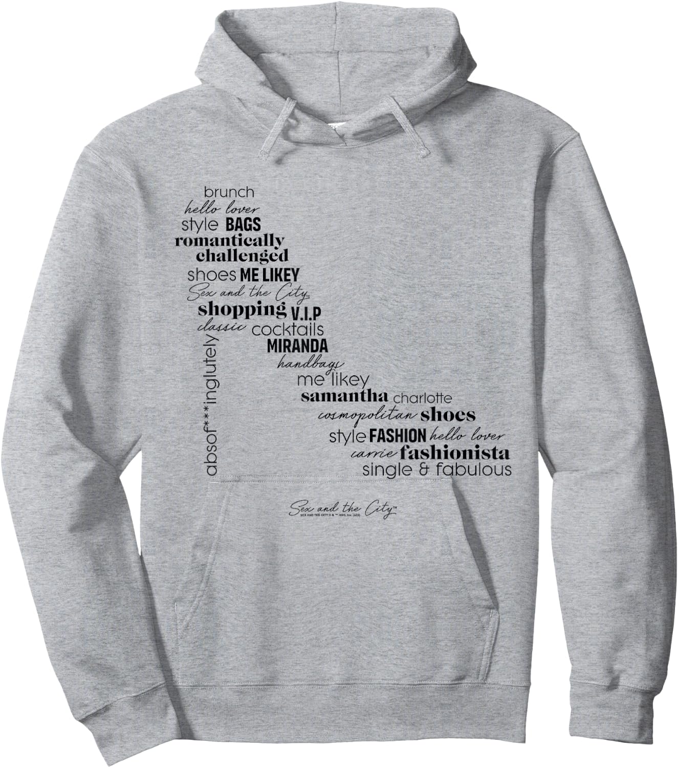 Sex and the City Fabulous Shoe Fashionista Hoodie - Hoodie | Ash