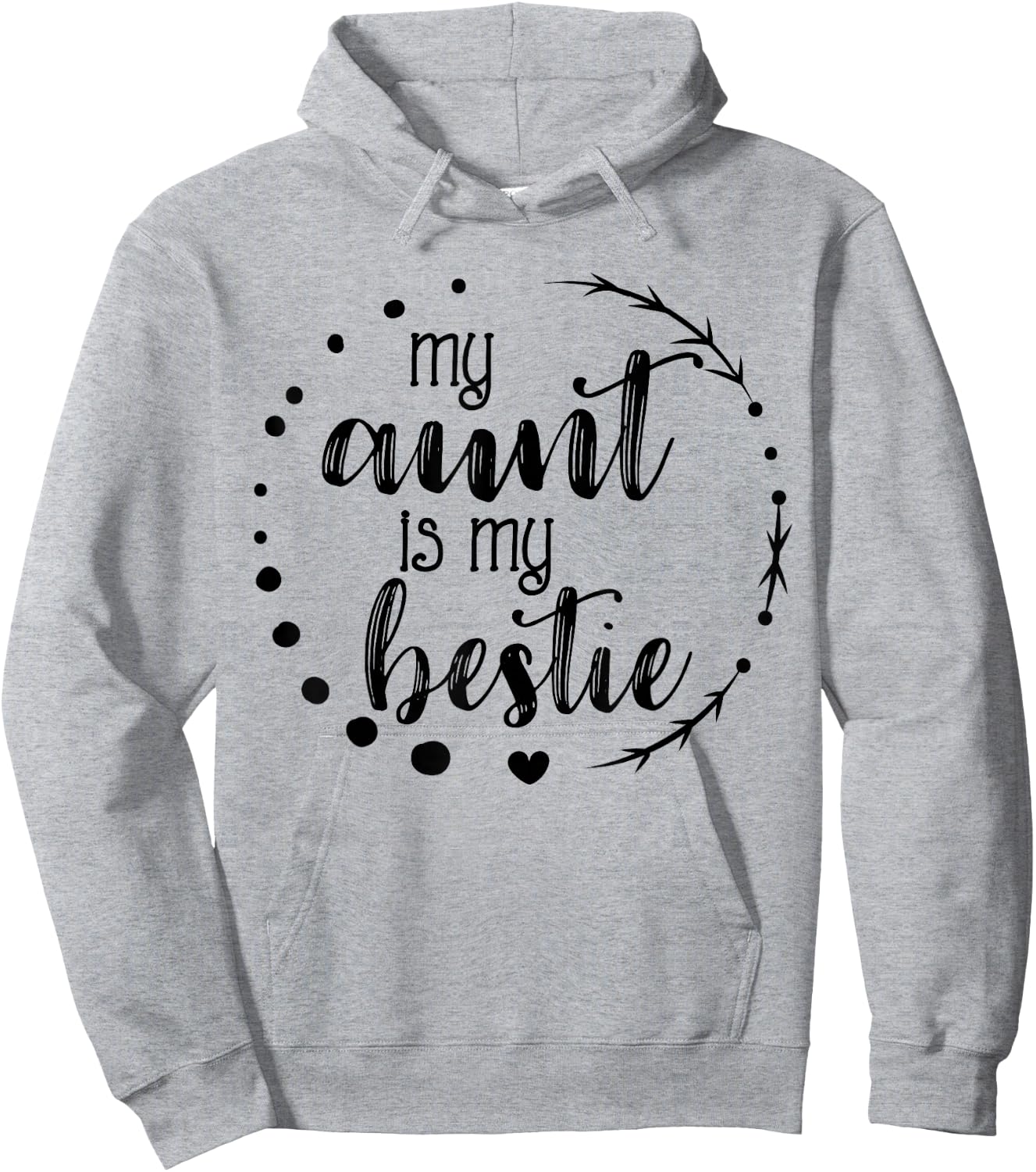 My Aunt is My Bestie Cute T Shirt for Niece Matching Set Hoodie - Hoodie | Ash