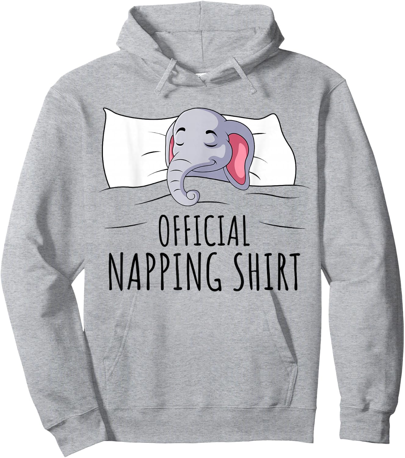 Sleeping Elephant Lover Official Napping Kids Women Men Hoodie - Hoodie | Ash