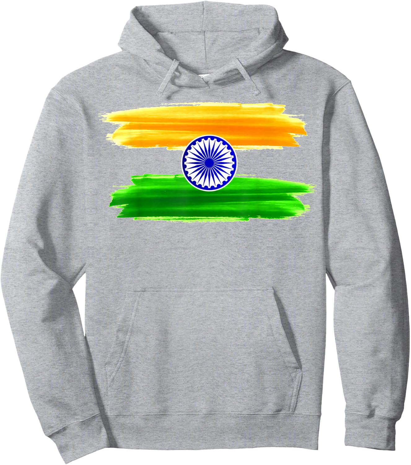 India Independence Day 15 August 1947 Indian Flag Patriotic Hoodie - Hoodie | Ash