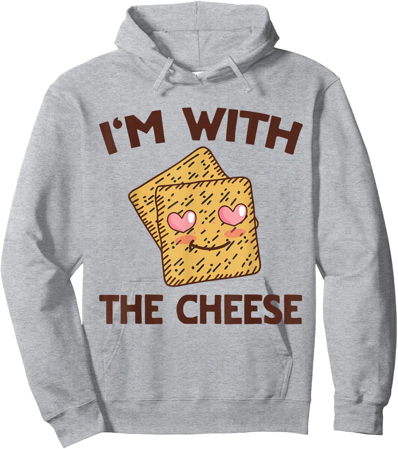 Cheese & Crackers Matching His & Hers Couples Hoodie - Hoodie | Ash