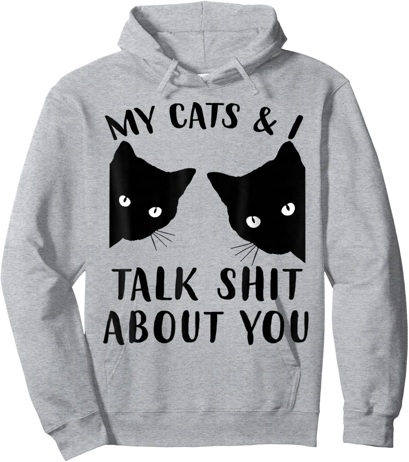 Funny Cat Kitten, My Cats & I Talk Shit About You Hoodie - Hoodie | Ash