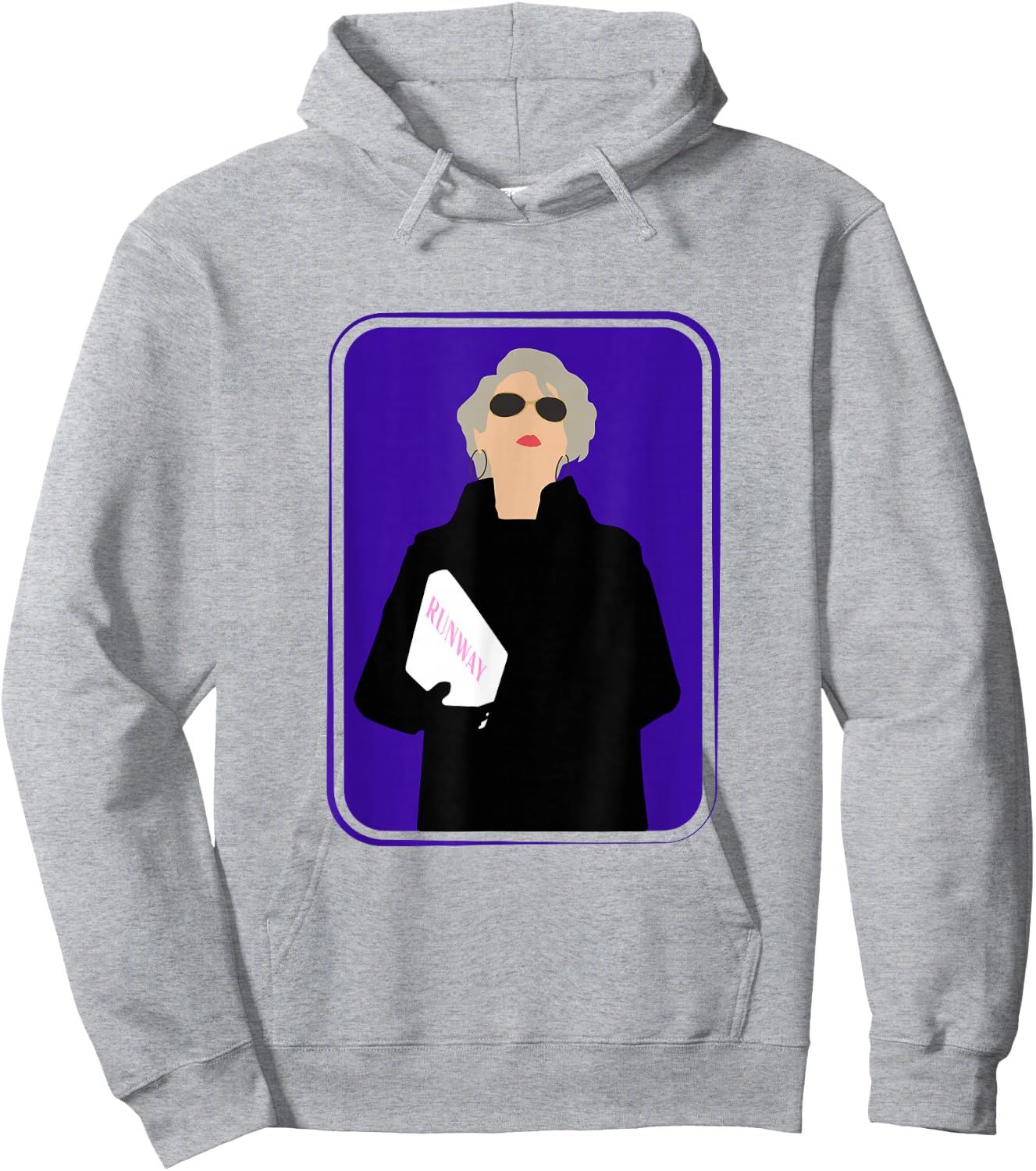 Miranda Runway Fashion Woman Model Hoodie - Hoodie | Ash