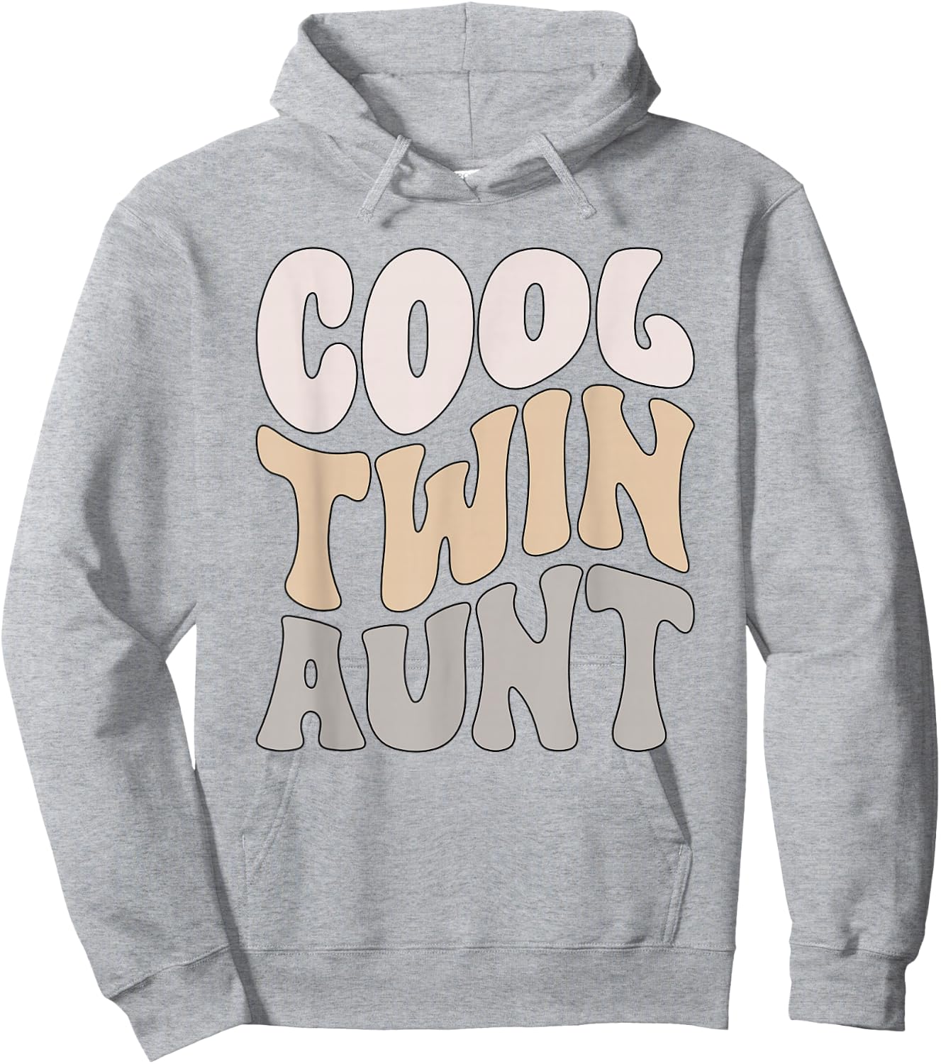 Cool Twin Aunt Of Twins Twin Auntie Of Twins Hoodie - Hoodie | Ash