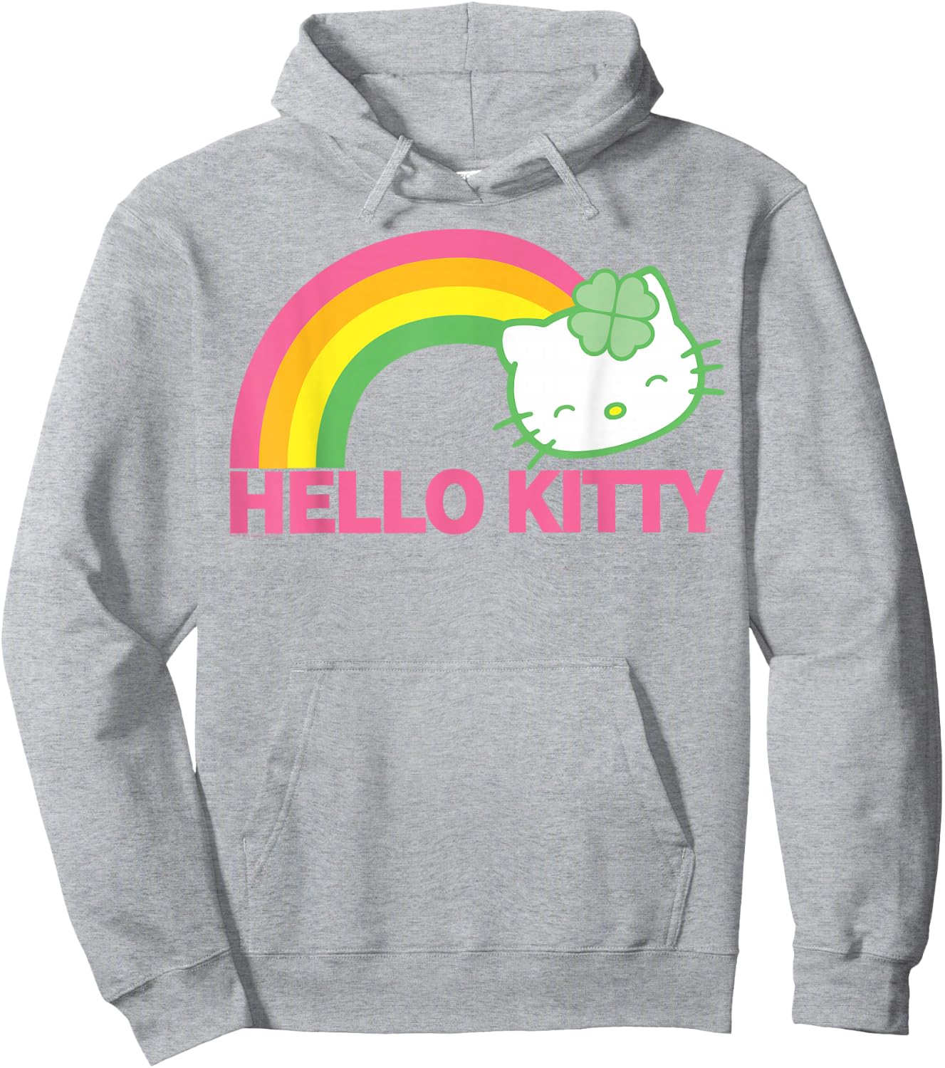 Hello Kitty St. Patrick's Rainbow Shirt Hoodie - Hoodie | Ash
