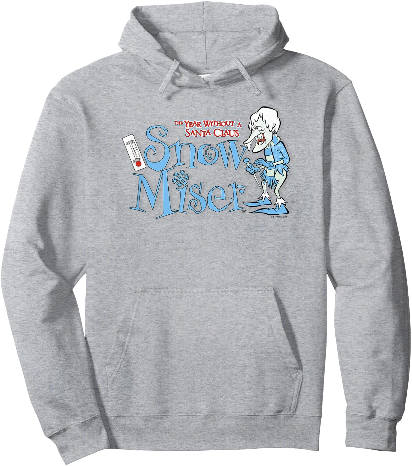 The Year Without A Santa Claus Snow Miser Logo Hoodie - Hoodie | Ash