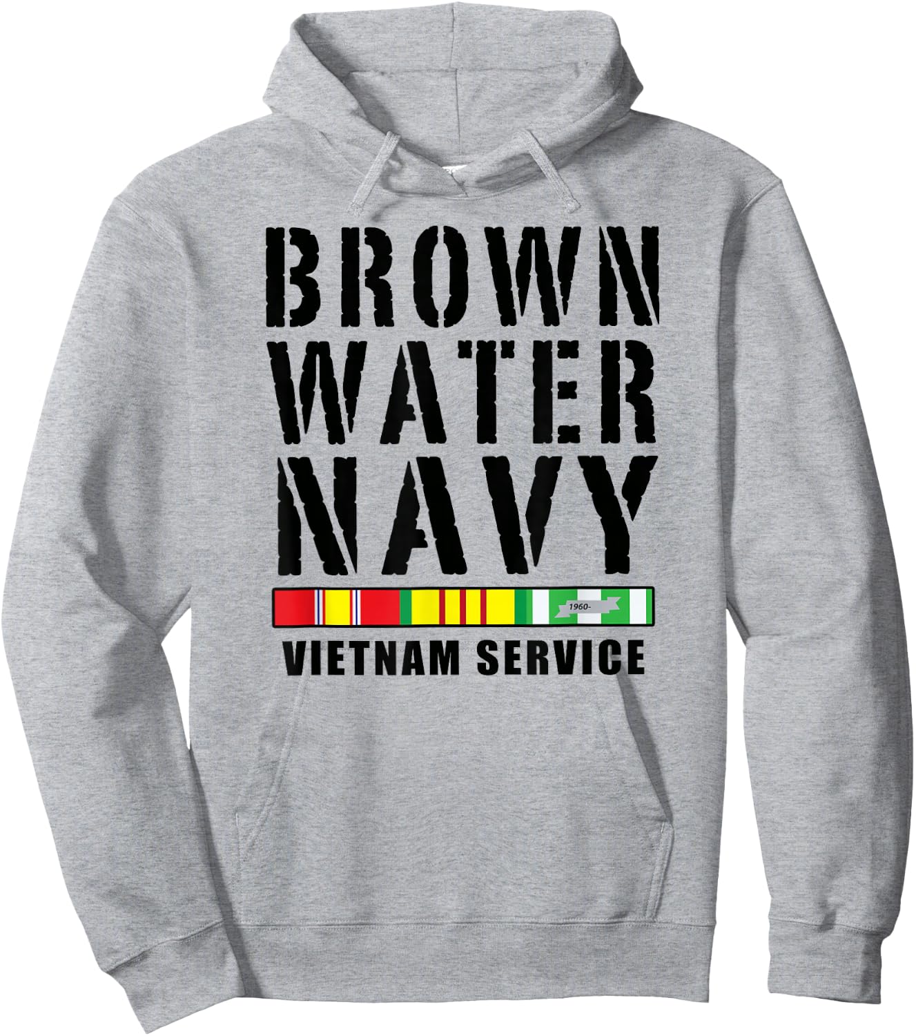 Medals of America Est. 1976 Brown Water Navy Vietnam Service Hoodie - Hoodie | Ash