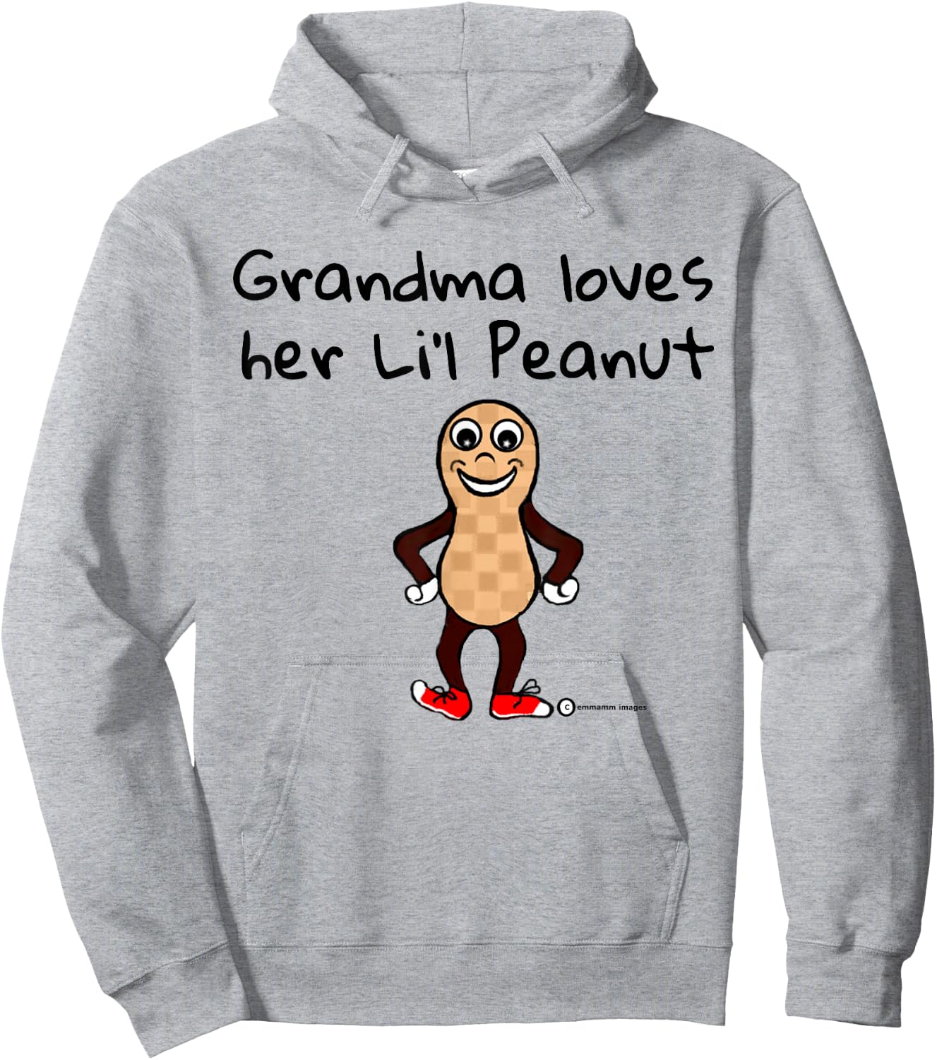 Peanut Grandma Cuddles her Cute Nutty Nut Lovers Hoodie - Hoodie | Ash
