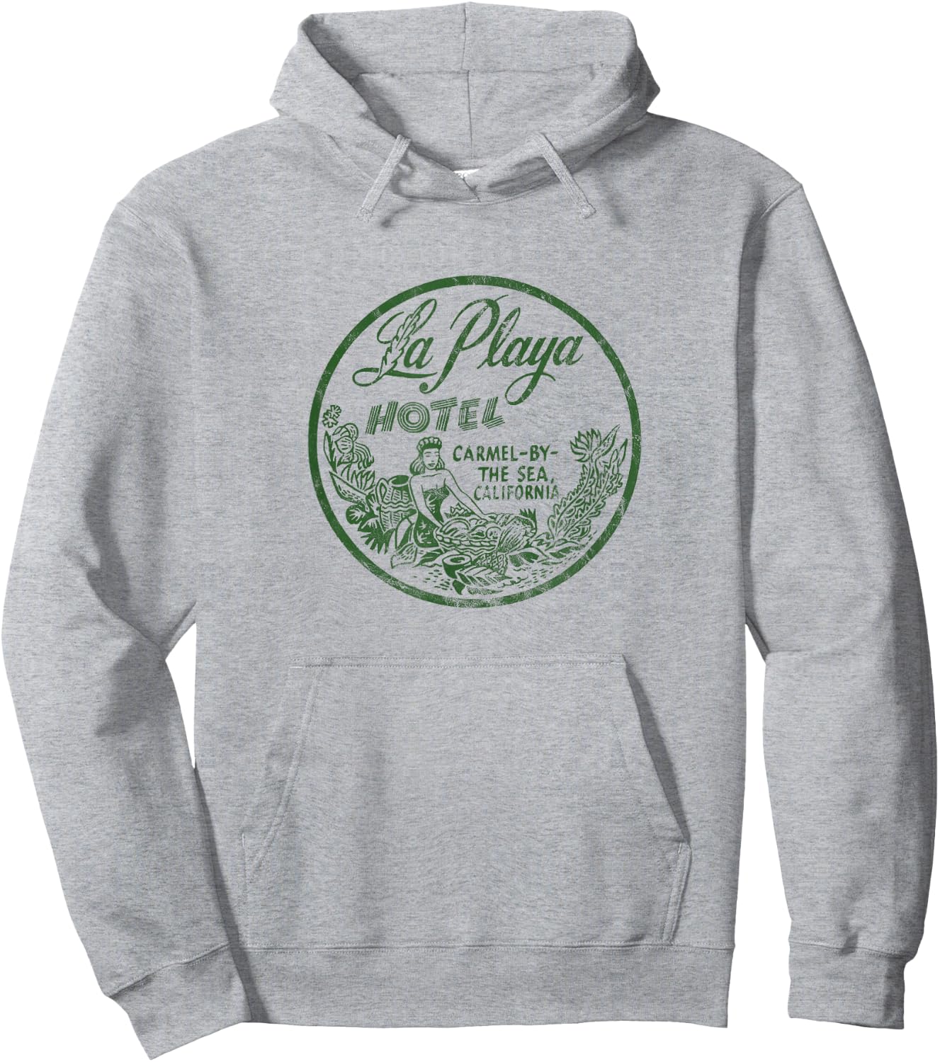 Carmel by The Sea California Vintage Hotel Advertising Hoodie - Hoodie | Ash